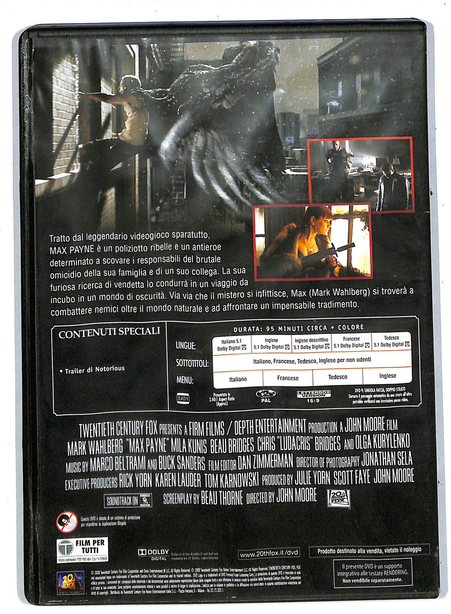 EBOND Max payne EDITORIALE DVD DB567963