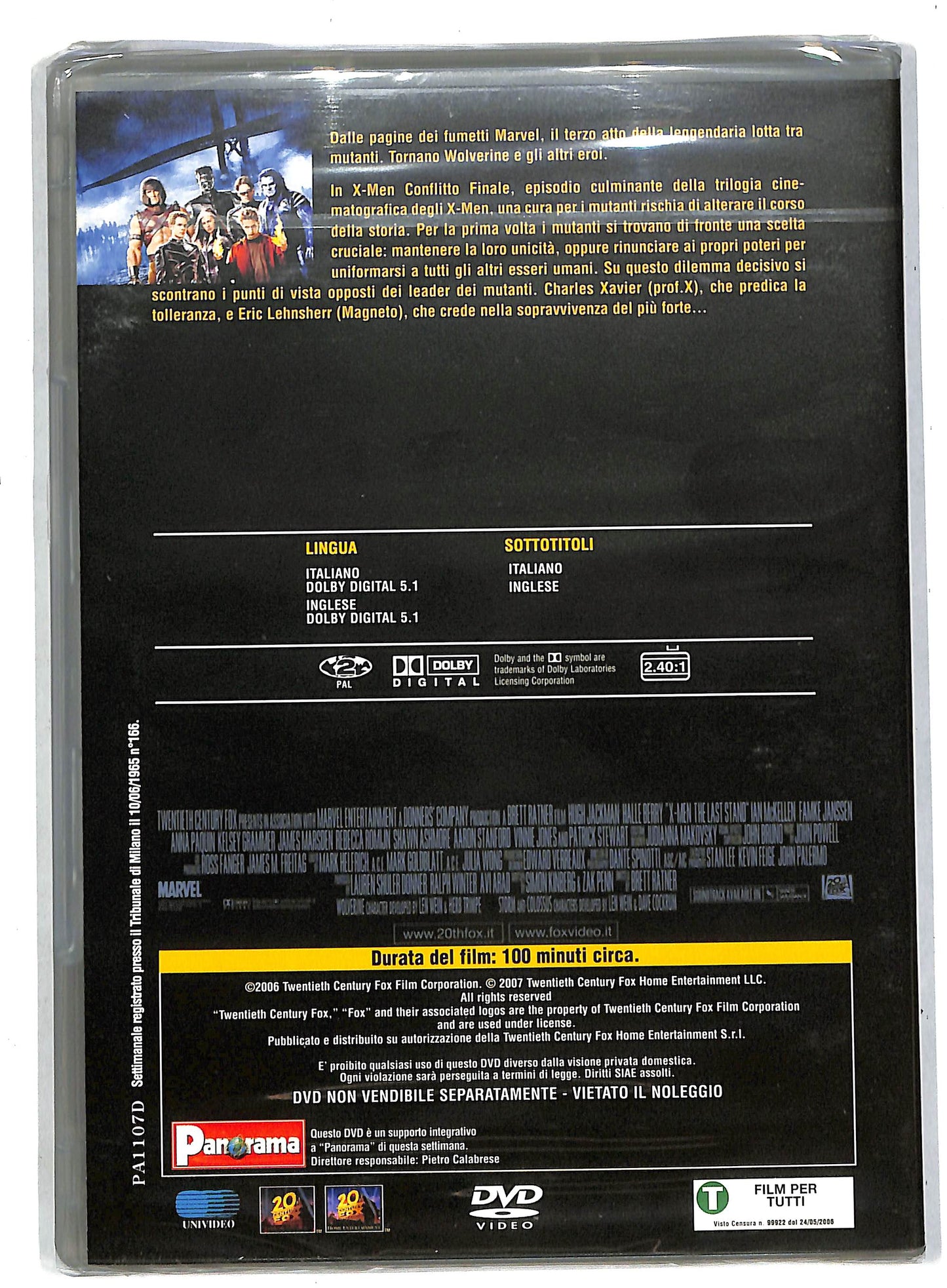EBOND X - Men conflitto finale EDITORIALE DVD DB568664