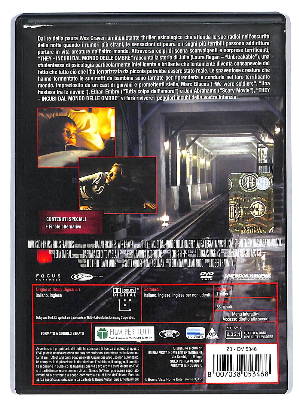 EBOND They - Incubi dal Mondo delle Ombre DVD DB568932