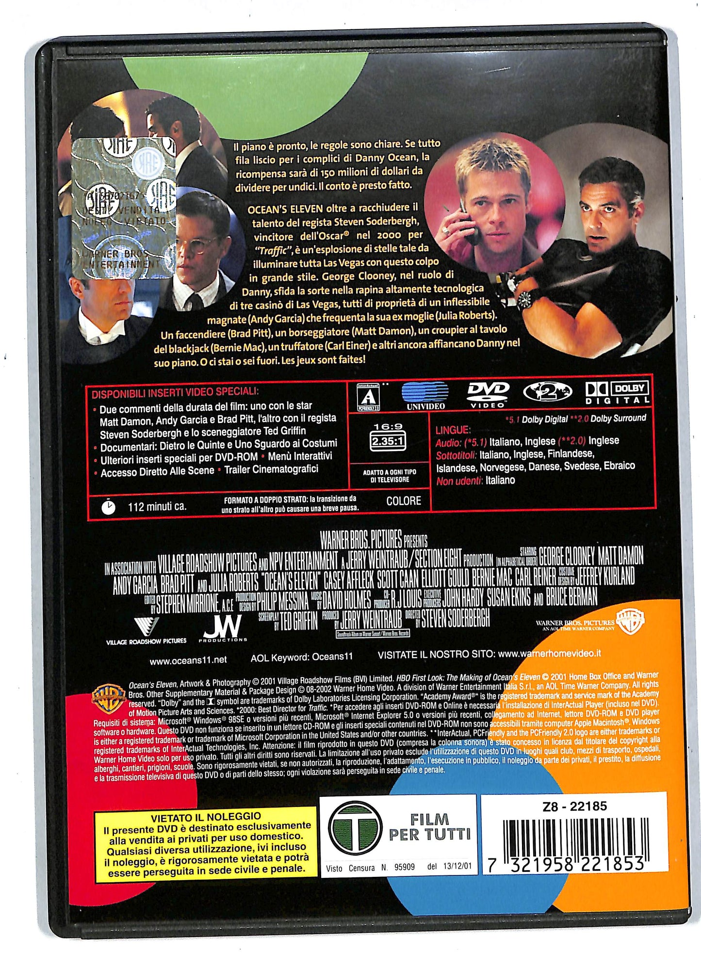 EBOND Ocean's Eleven Fate il vostro gioco DVD DB569138