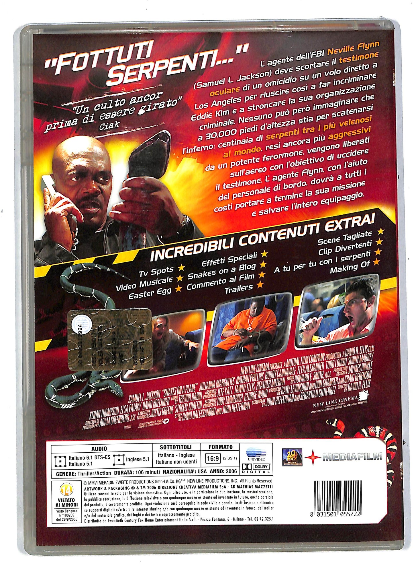 EBOND Snakes on a plane EDIZIONE SPECIALE DVD DB569342