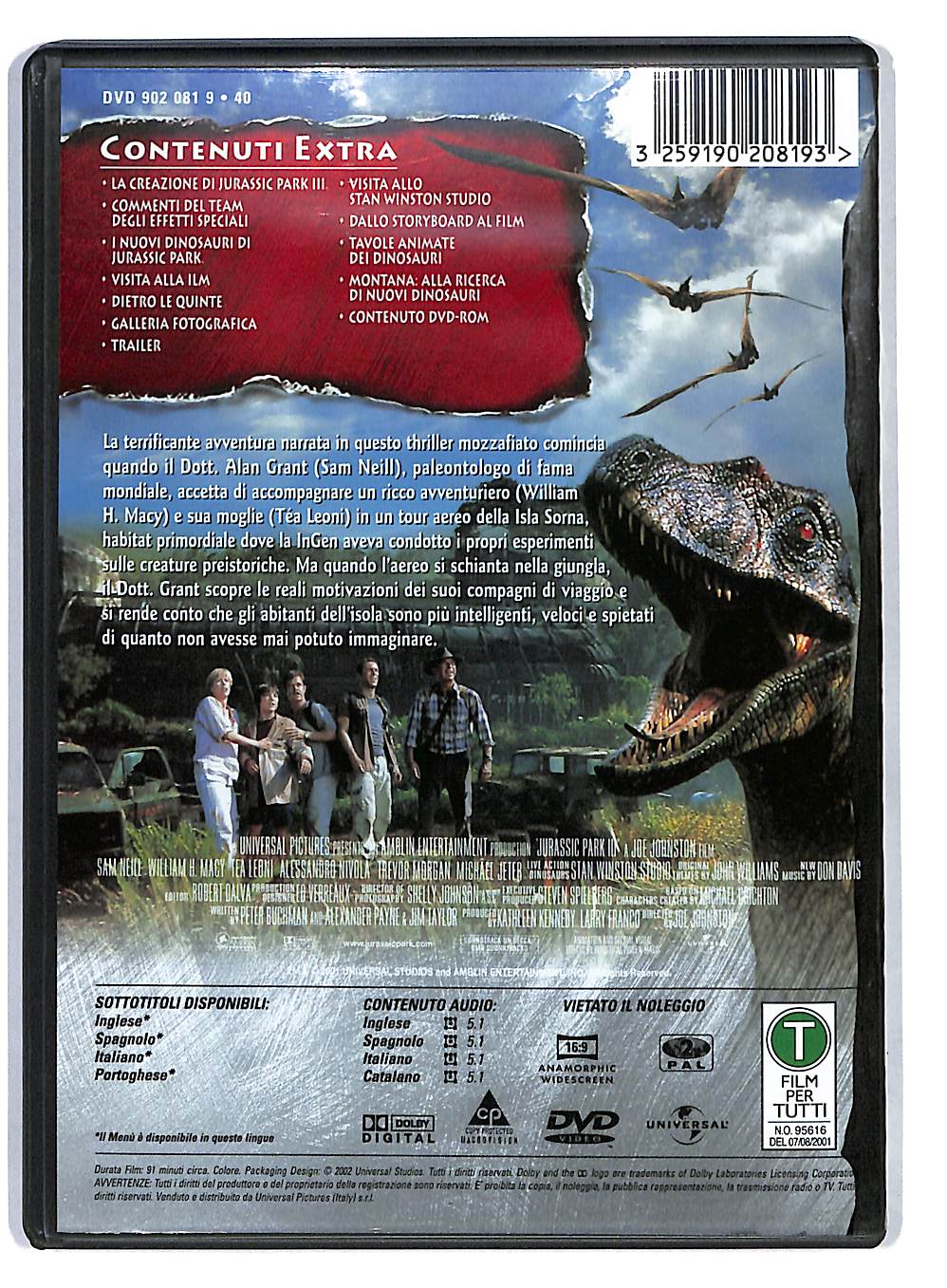 EBOND jurassic park III DVD DB569607