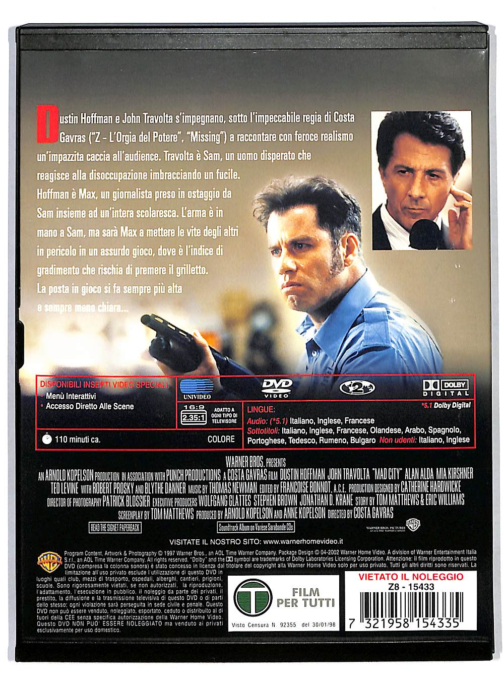 EBOND Mad City - Assalto Alla Notizia SNAPPER DVD DB569846