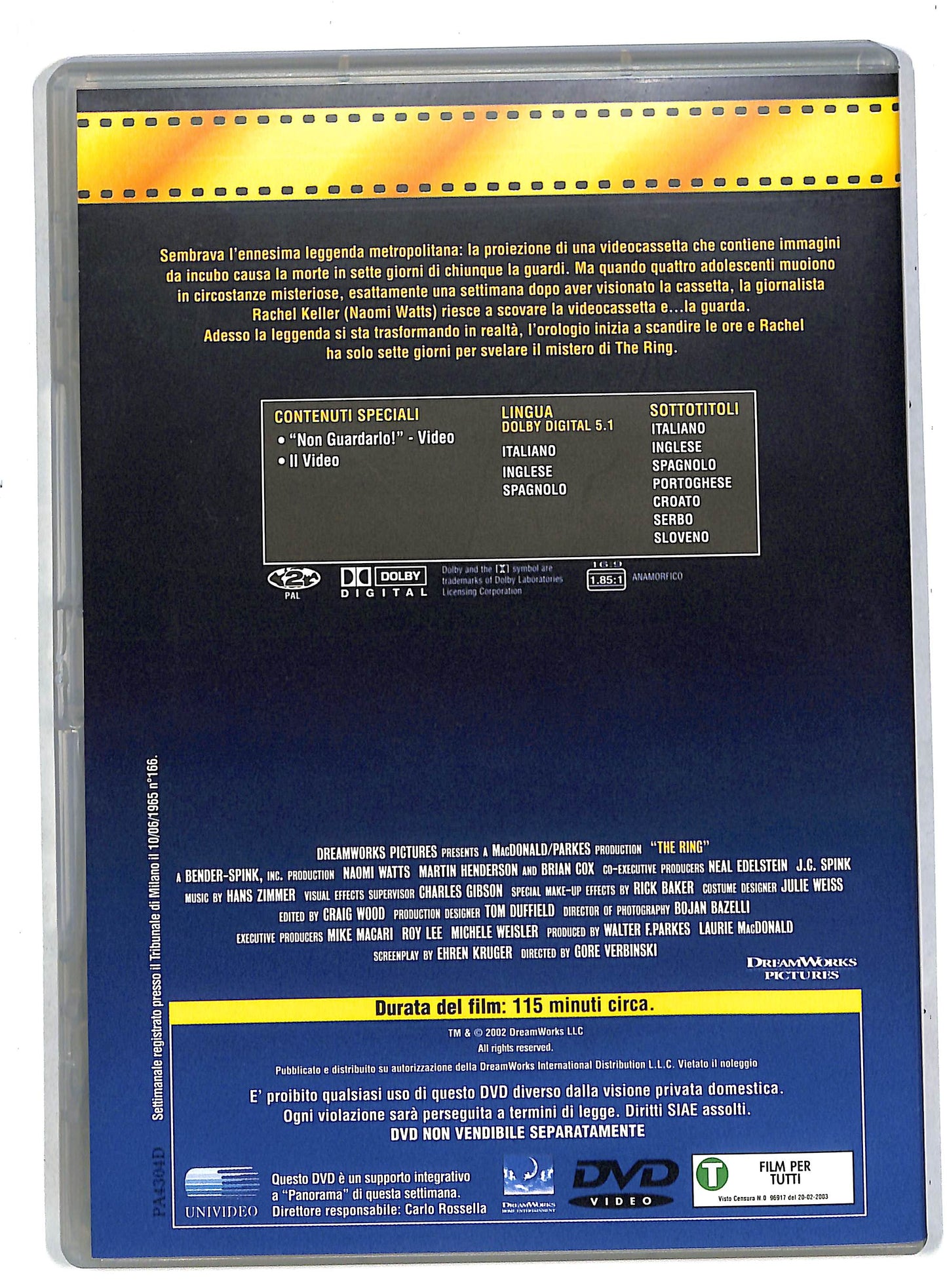 EBOND The Ring EDITORIALE DVD DB570109