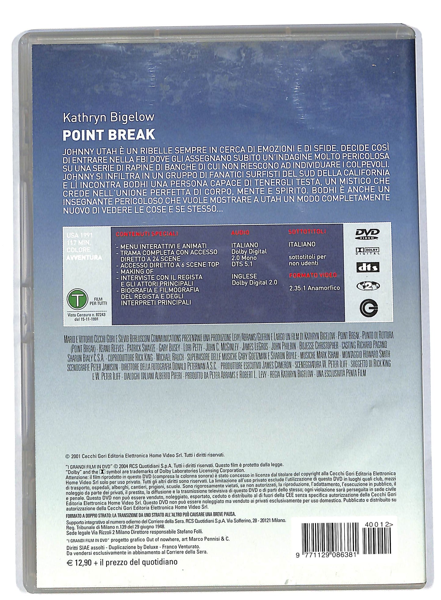 EBOND Point break EDITORIALE DVD DB570141