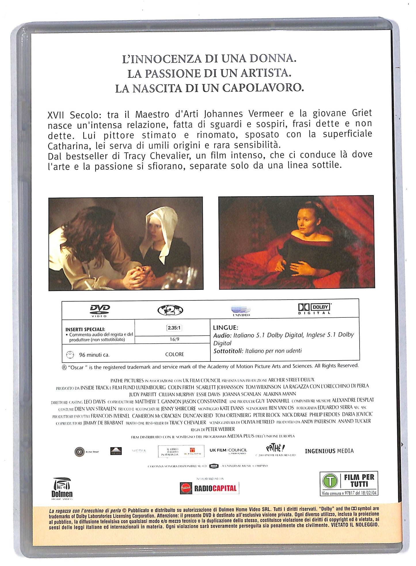 EBOND La ragazza con l'orecchino di perla EDITORIALE DVD DB570601