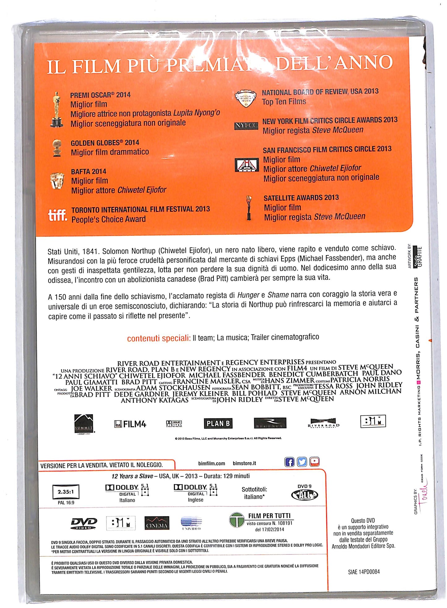 EBOND 12 anni schiavo DVD EDITORIALE DVD DB570604