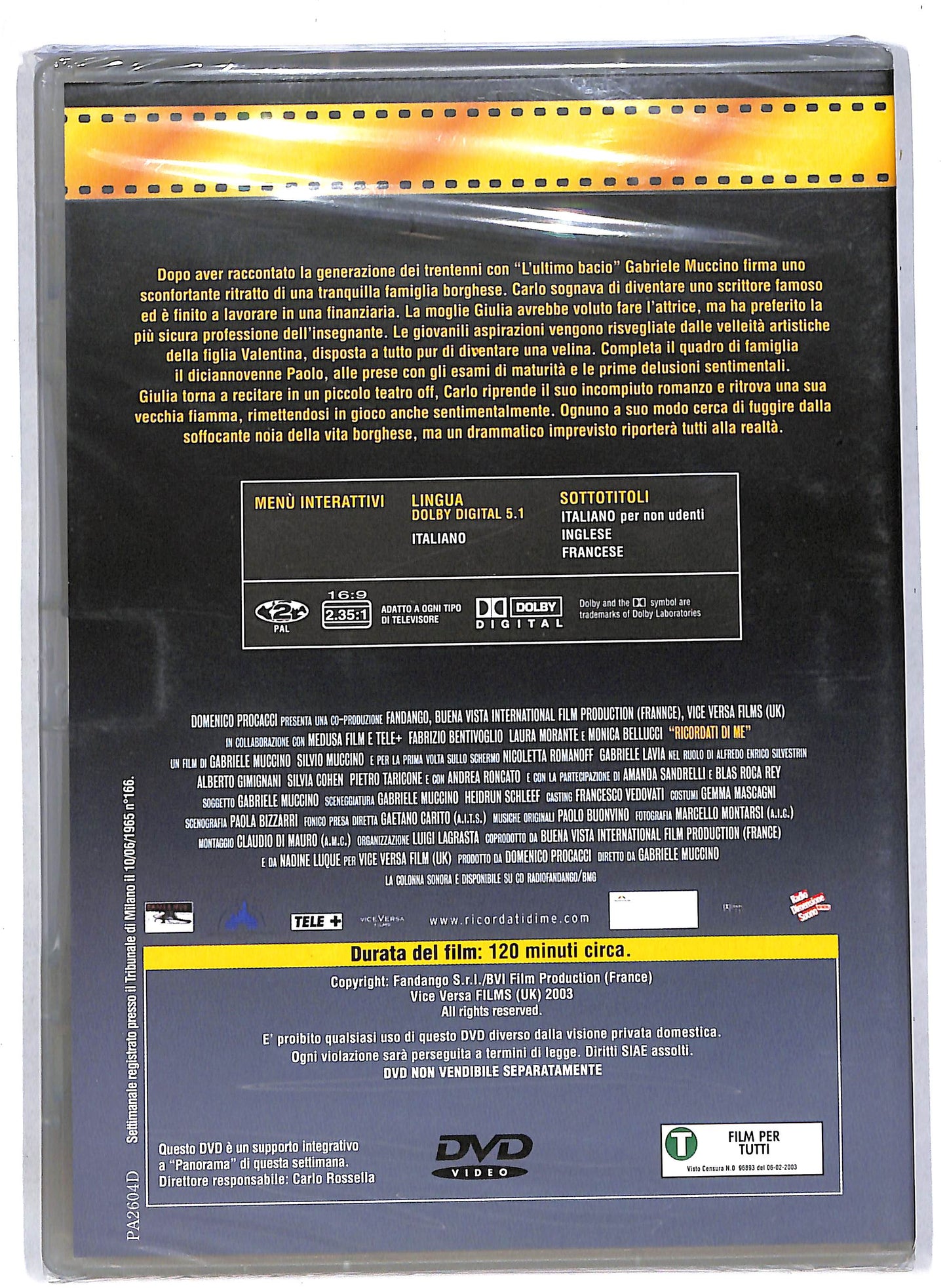 EBOND Ricordati di me EDITORIALE DVD DB570608