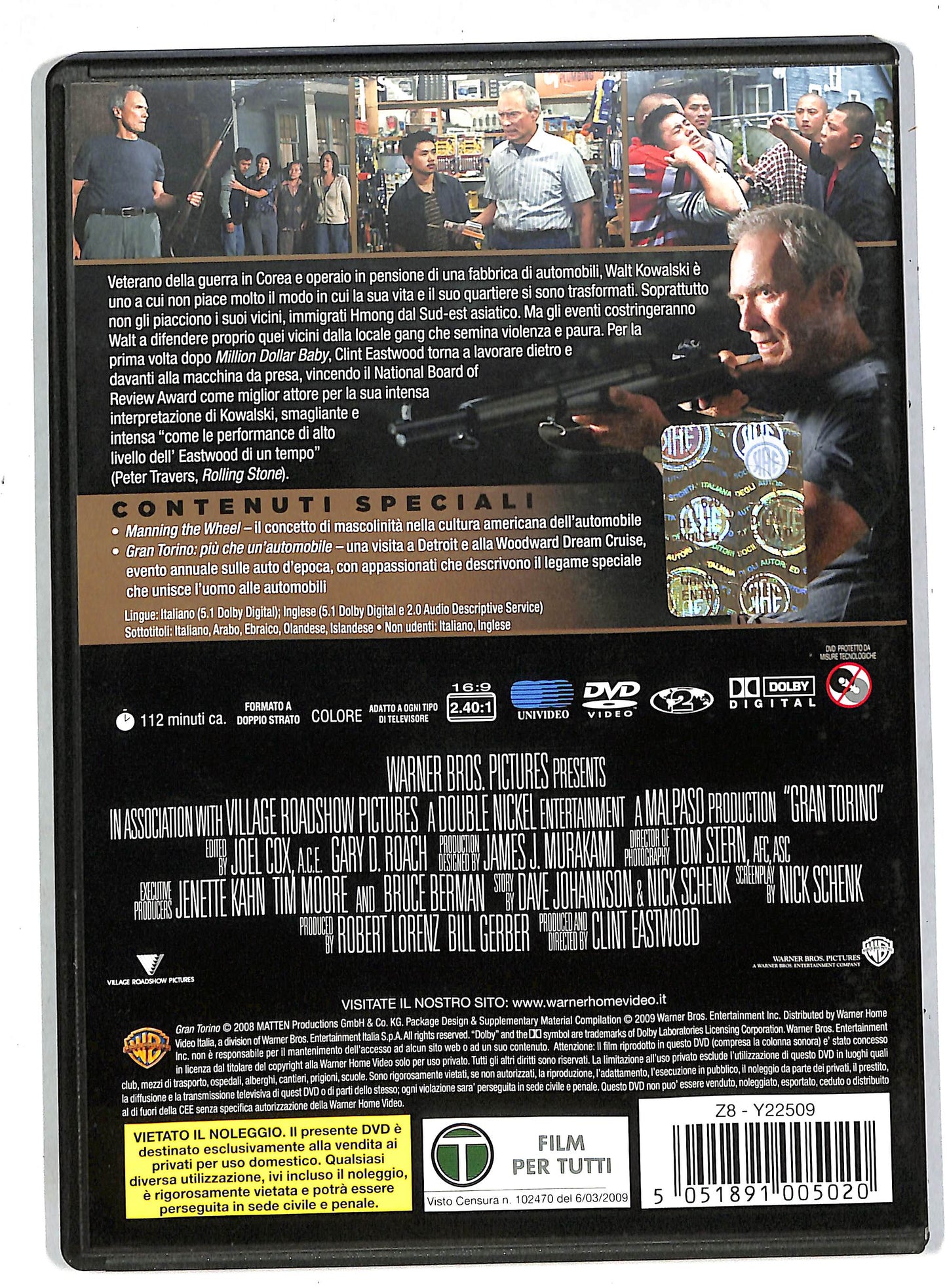 EBOND Gran Torino Con Clint Eastwood DVD DB570623