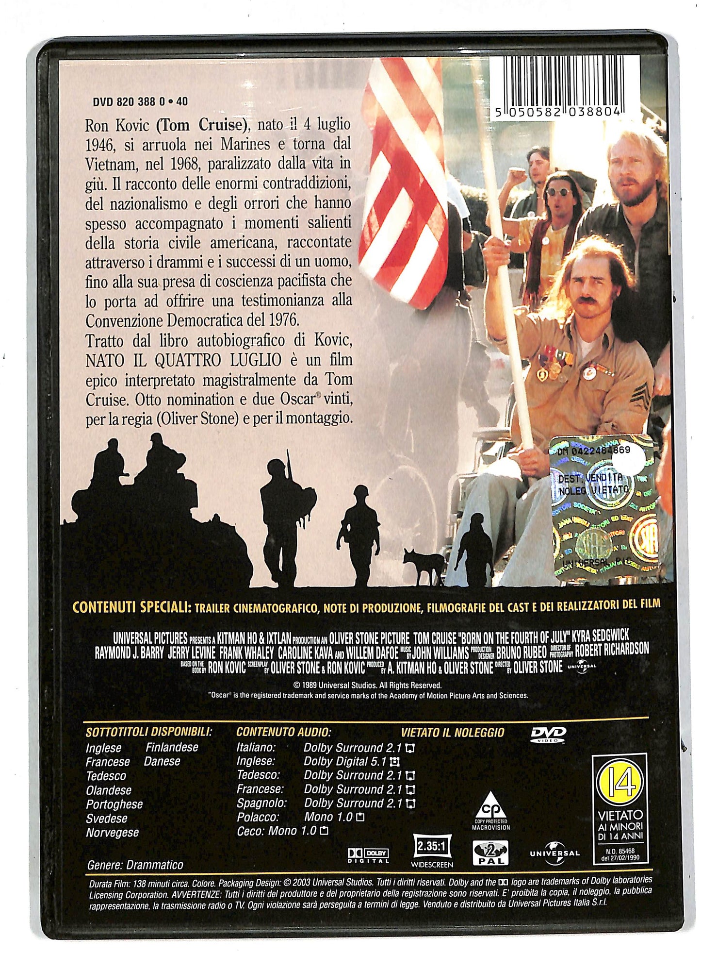 EBOND Nato il quattro luglio DVD DB570631
