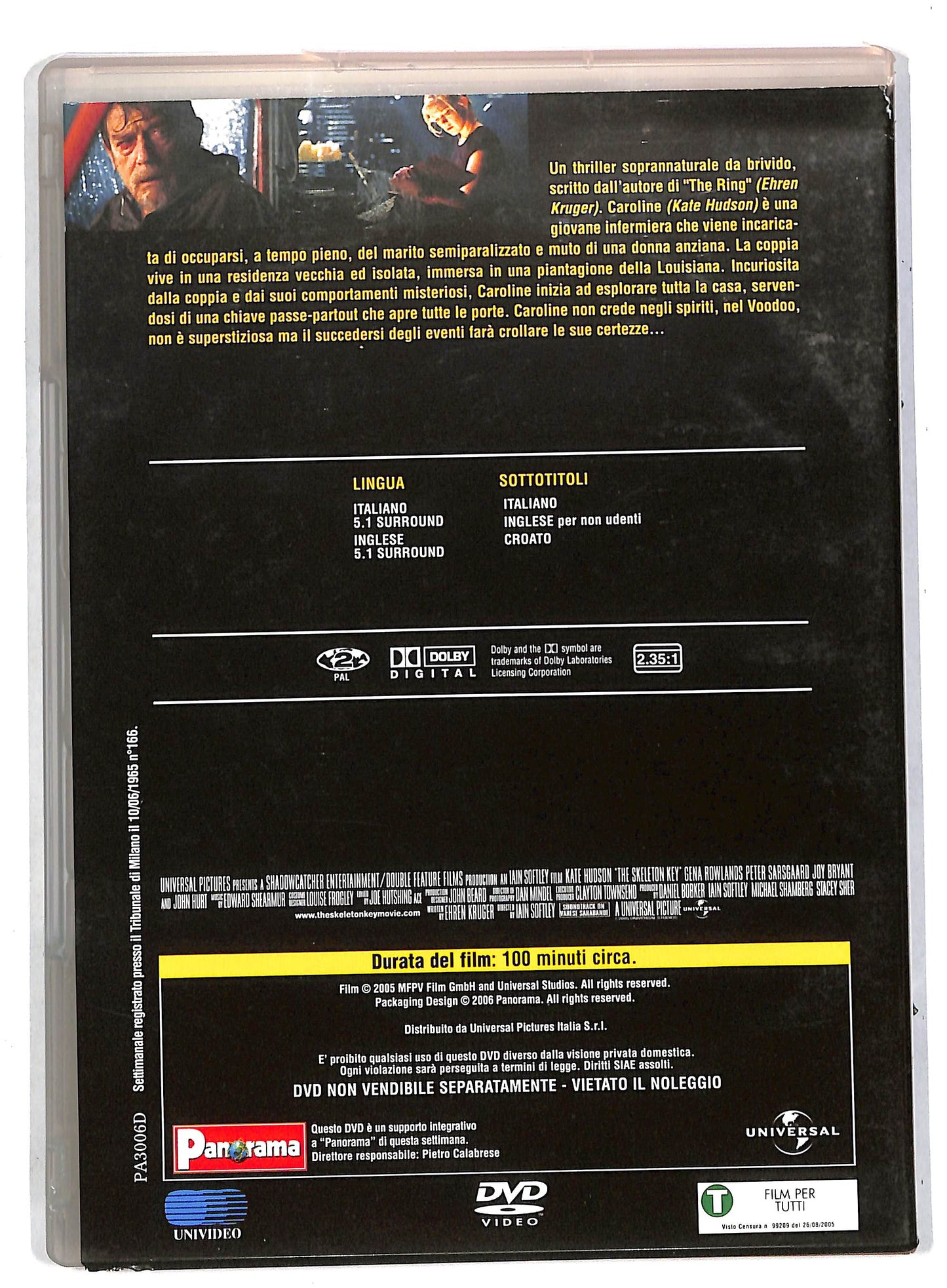 EBOND The Skeleton Key EDITORIALE DVD DB570844