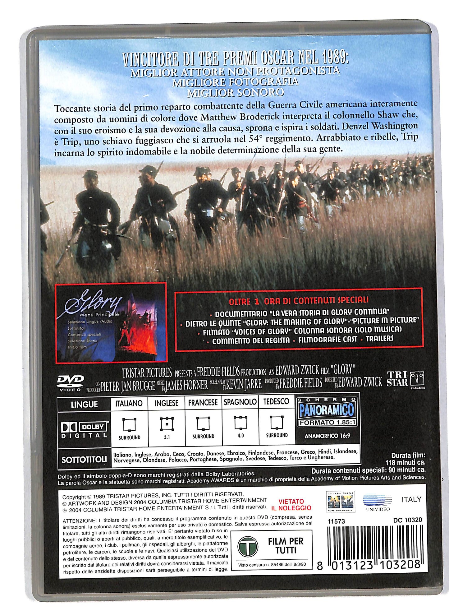 EBOND Glory - Uomini di gloria EDIZIONE SPECIALE DVD DB571131