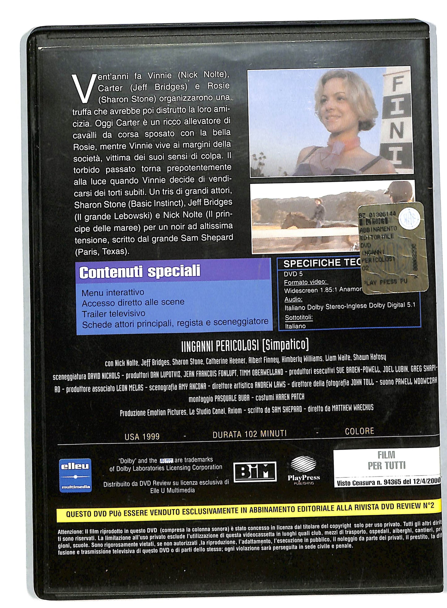 EBOND Inganni pericolosi EDITORIALE  DVD DB571302
