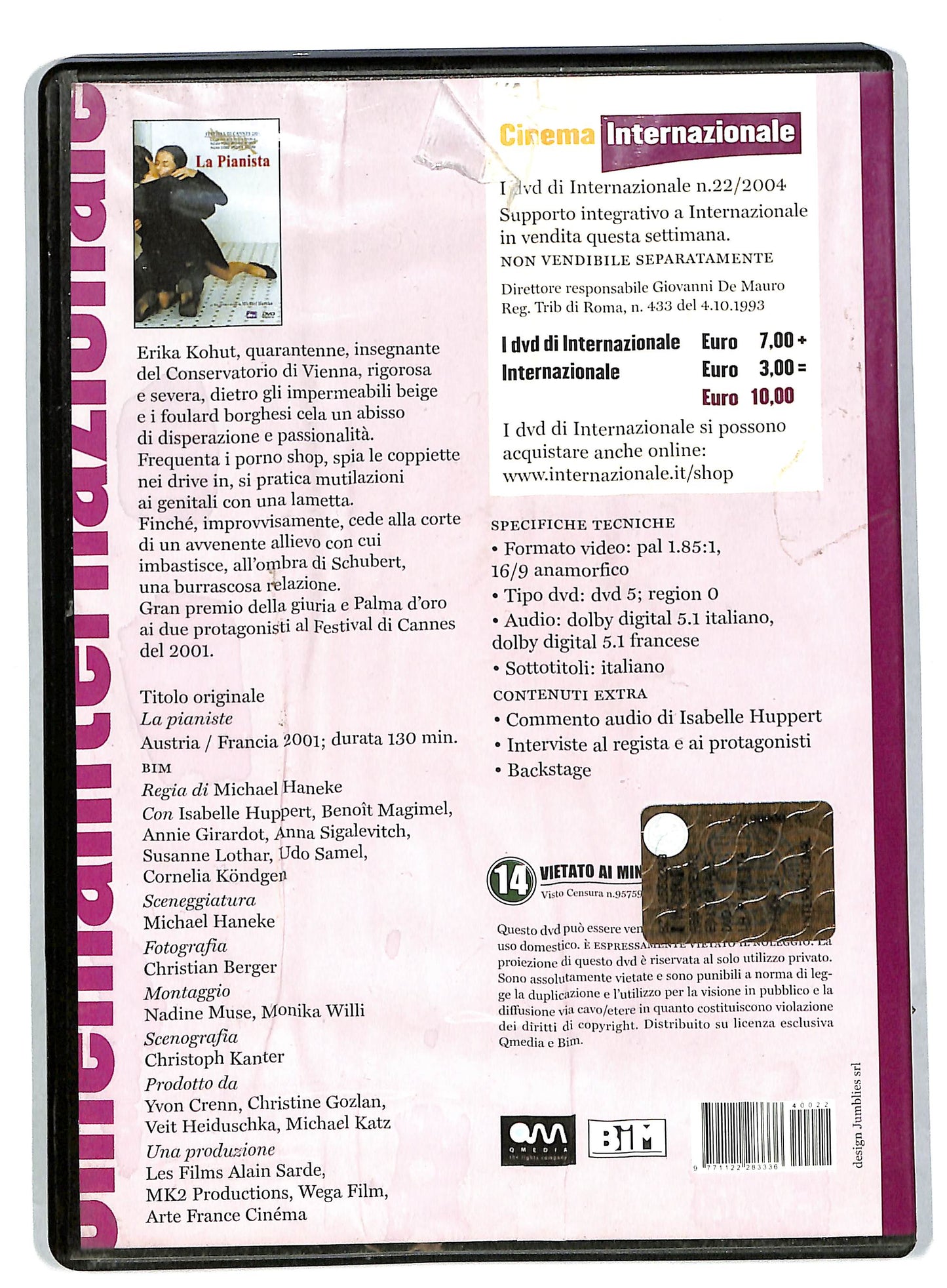 EBOND La pianista EDITORIALE DVD DB571306
