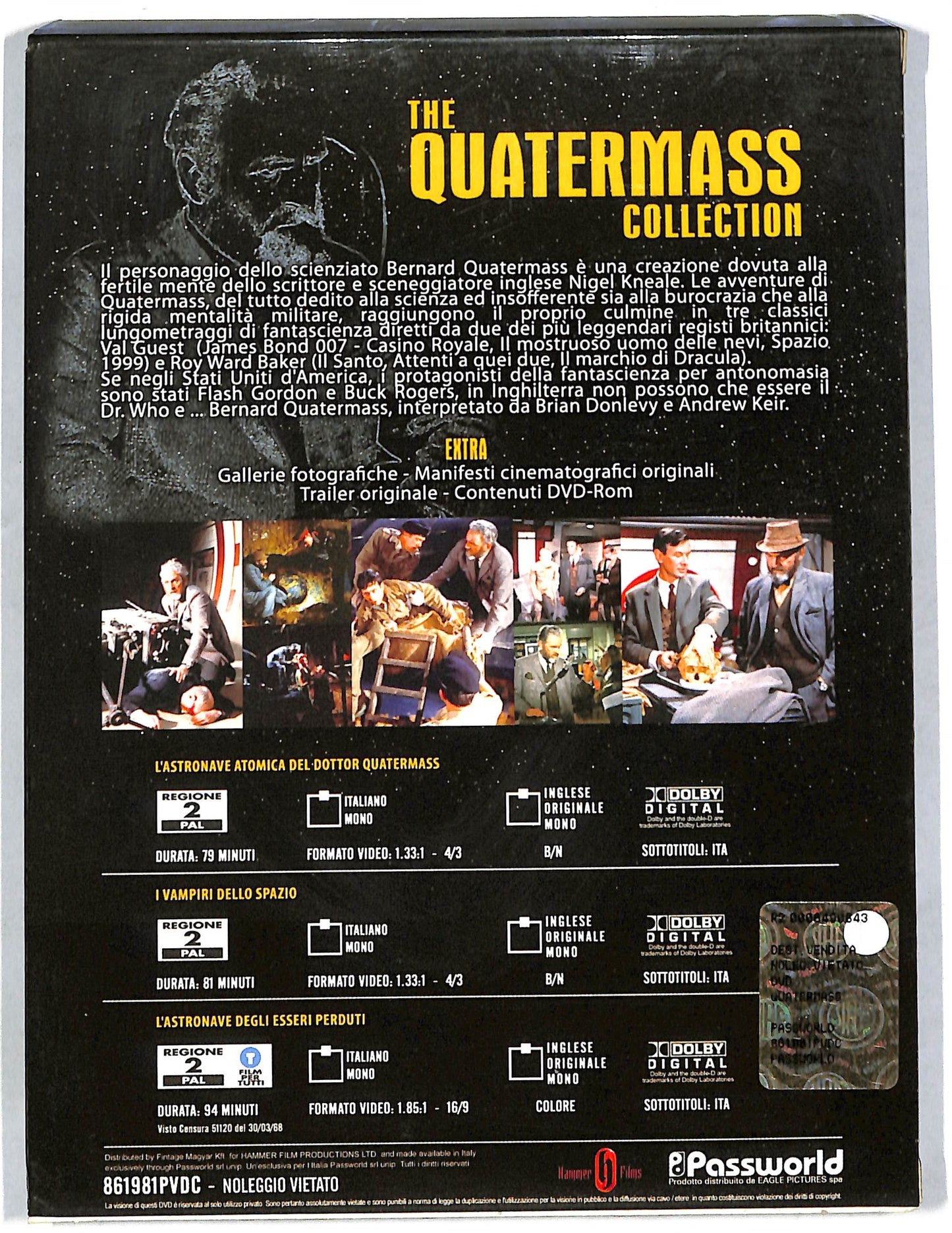 EBOND Quatermass collection DIGIPACK DVD DB571610