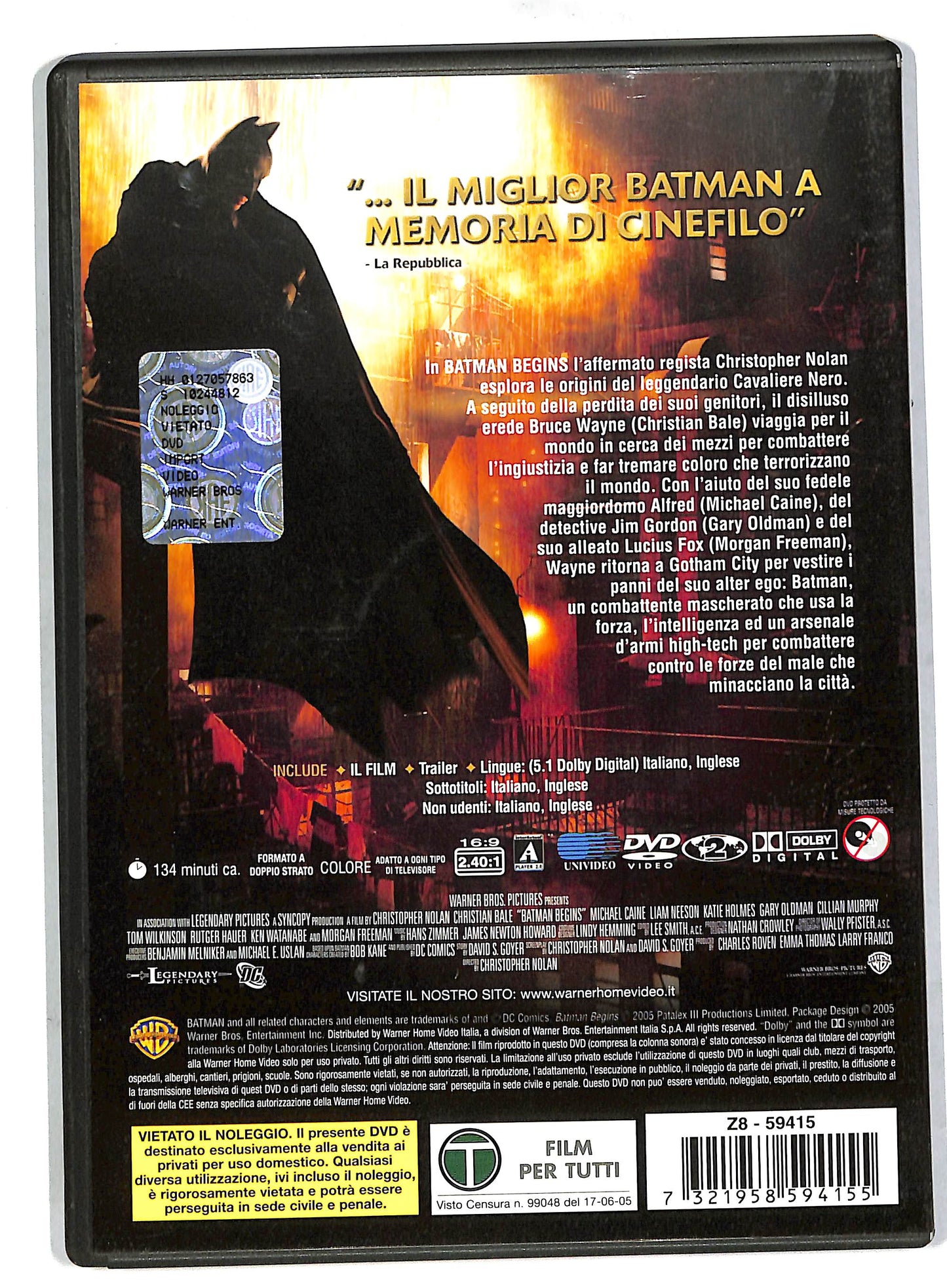 EBOND Batman begins  DVD DB571629