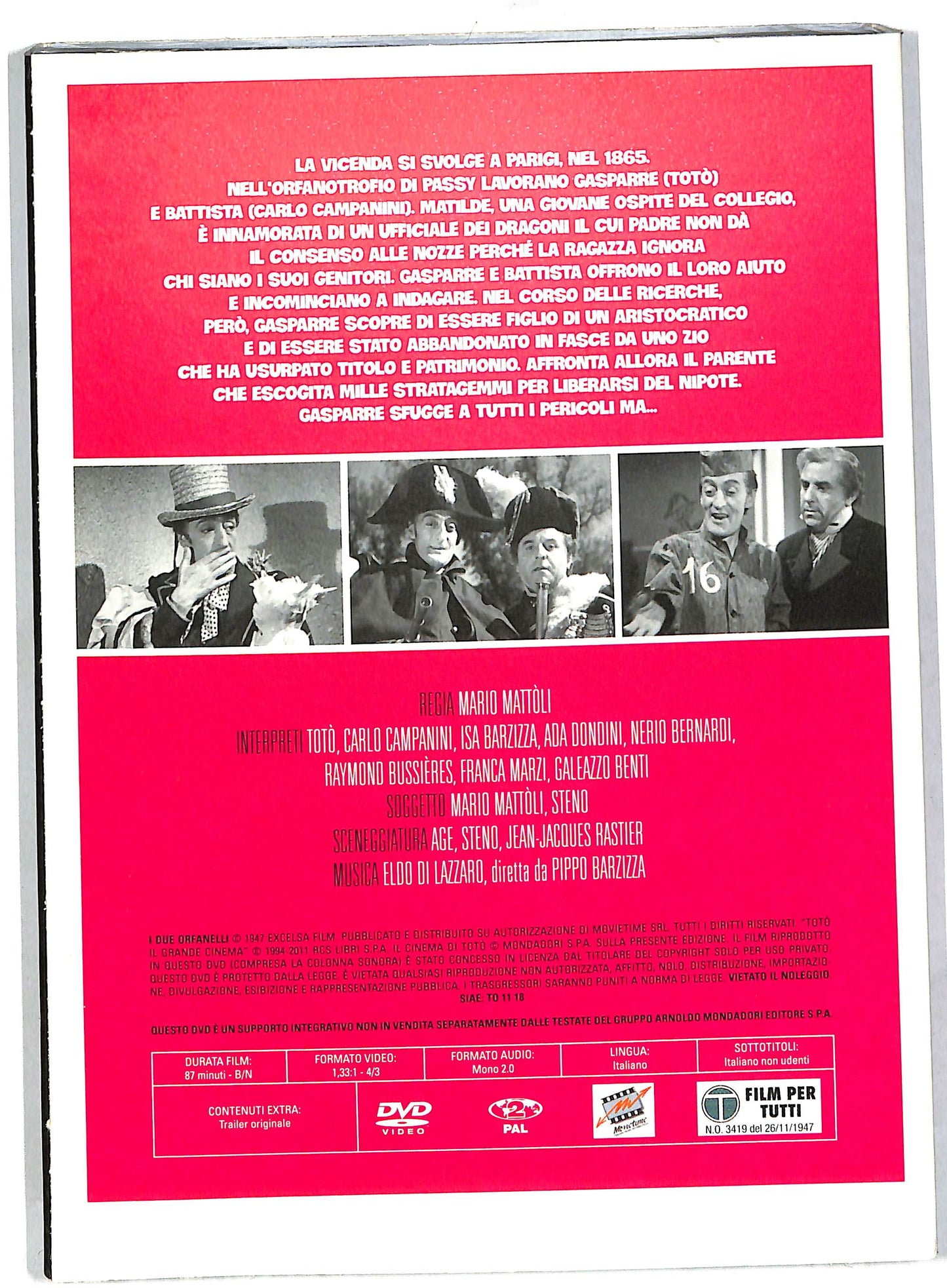 EBOND I due orfanelli EDITORIALE DVD DB571634