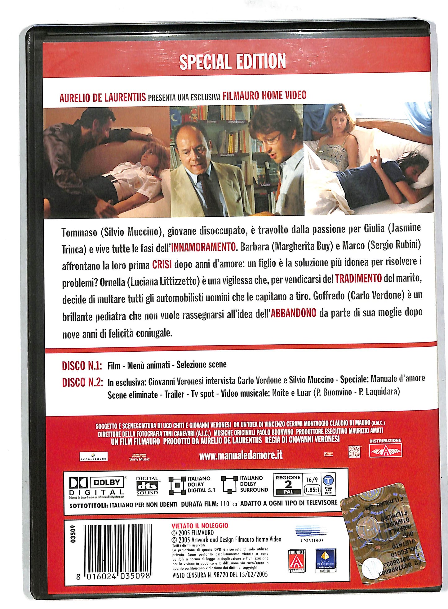 EBOND Manuale D'amore EDIZIONE SPECIALE DVD DB571644