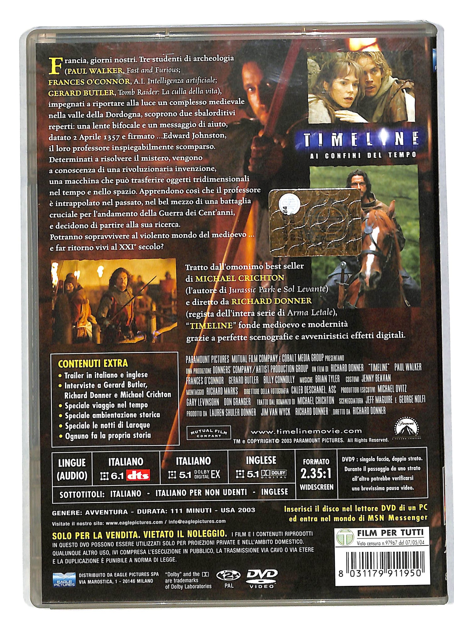 EBOND Timeline  Ai confini del tempo DVD DB571861