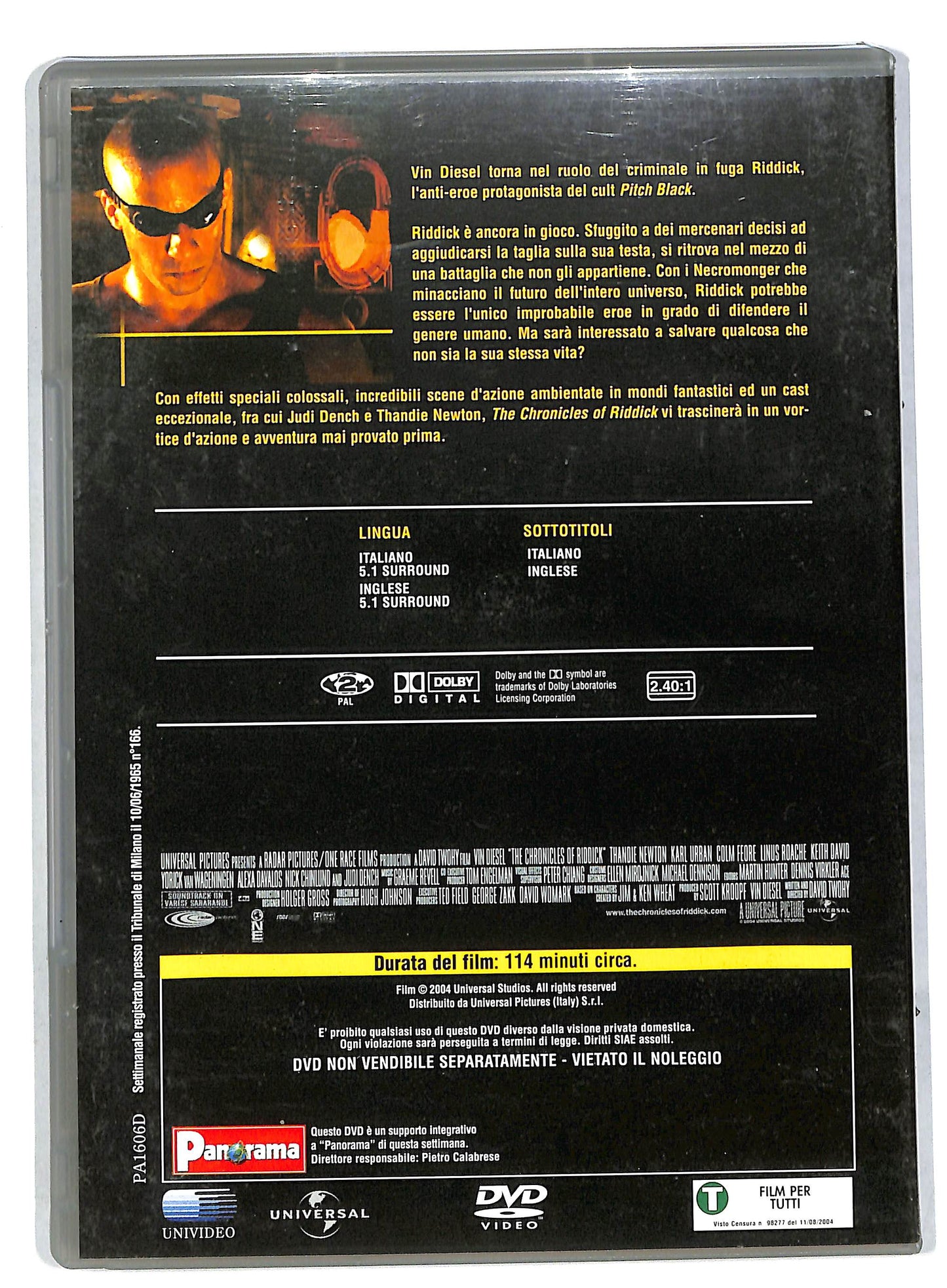 EBOND Riddick EDITORIALE DVD DB573166