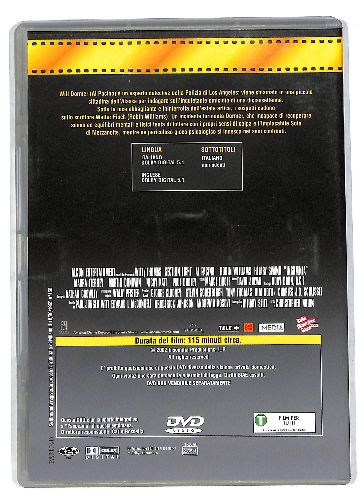 EBOND Insomnia EDITORIALE DVD DB575113