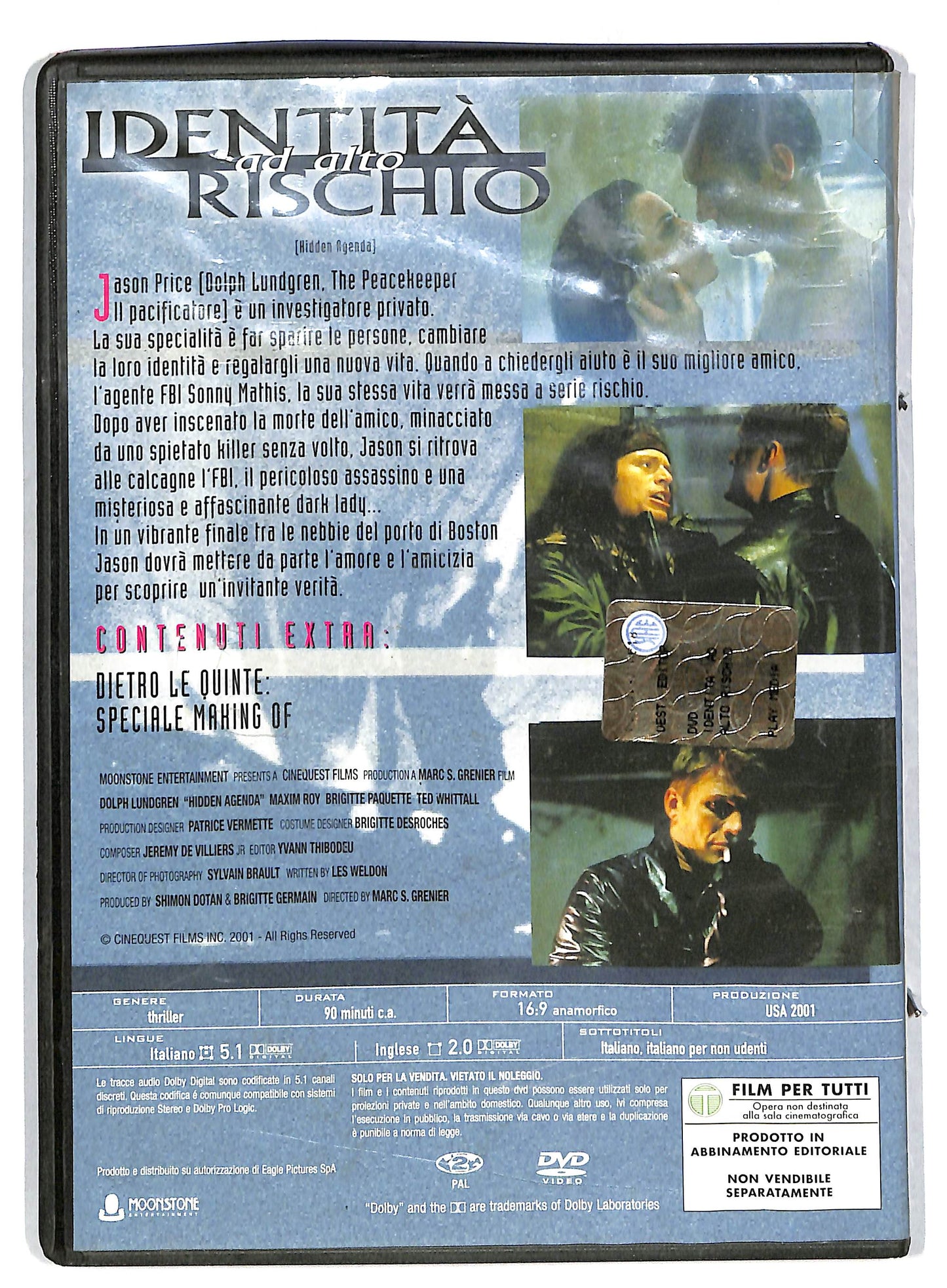 EBOND Identita ad alto rischio EDITORIALE DVD DB575145