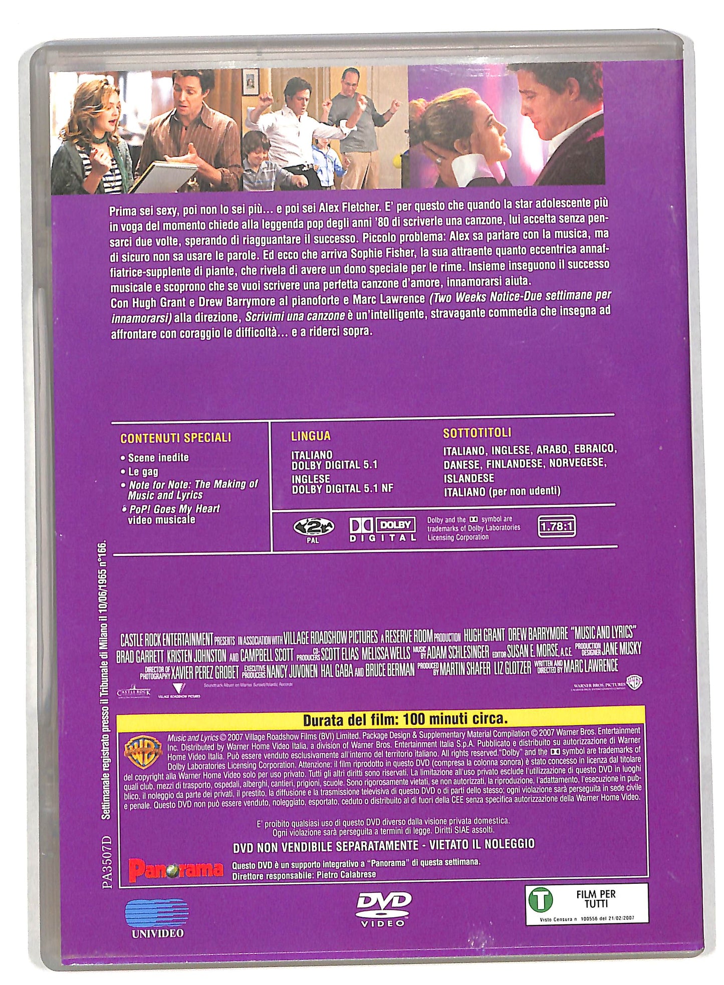 EBOND Scrivimi una canzone EDITORIALE DVD DB576610