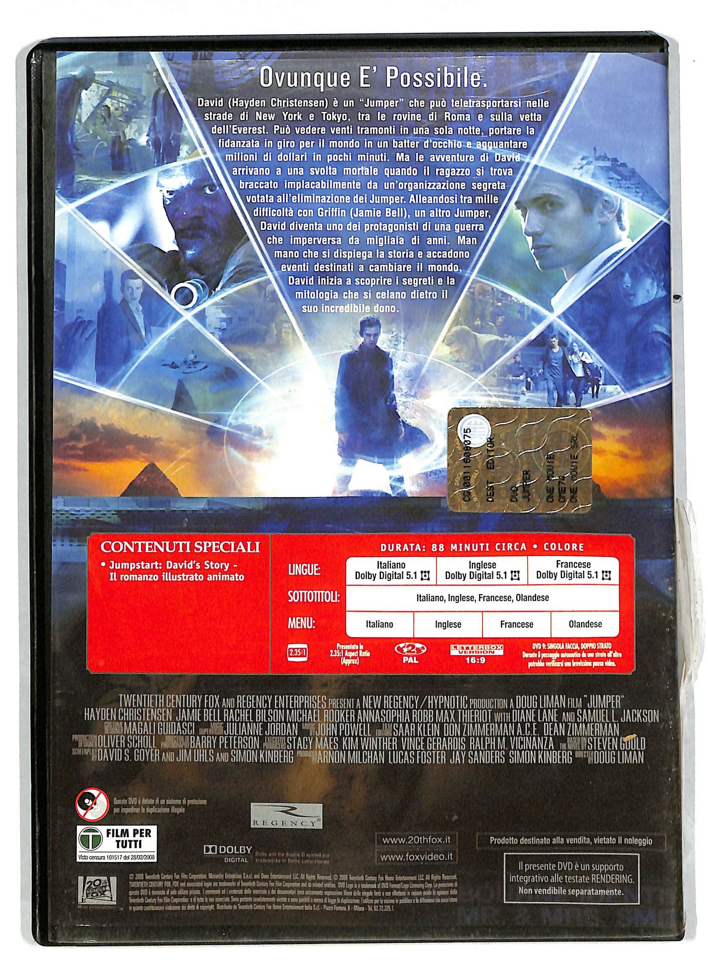 EBOND Jumper - Senza confini EDITORIALE DVD DB578634
