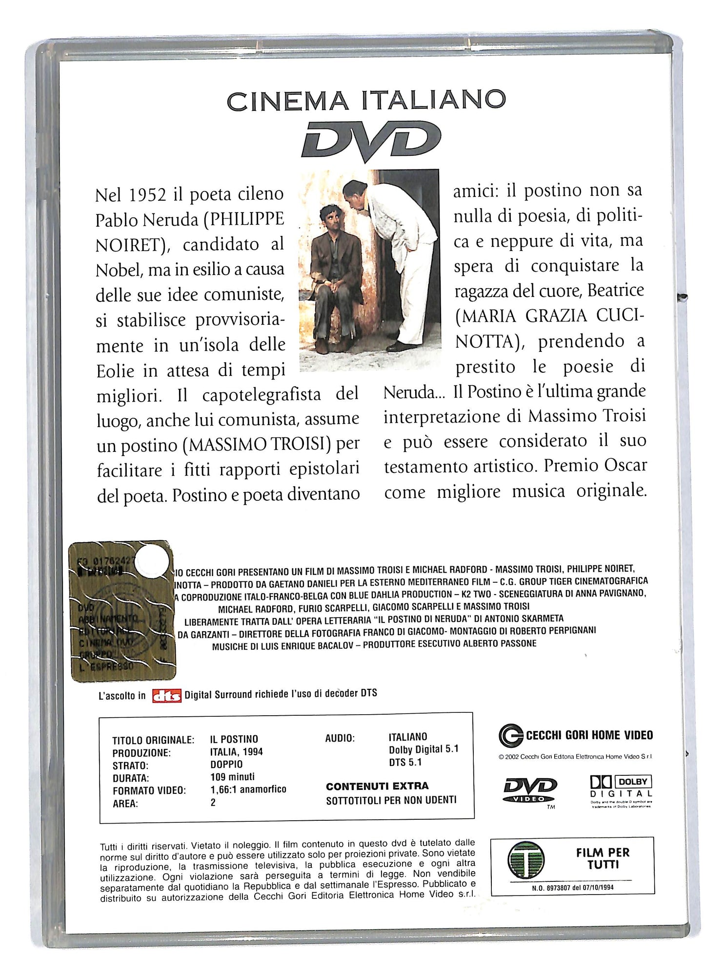 EBOND Il postino EDITORIALE DVD DB578647