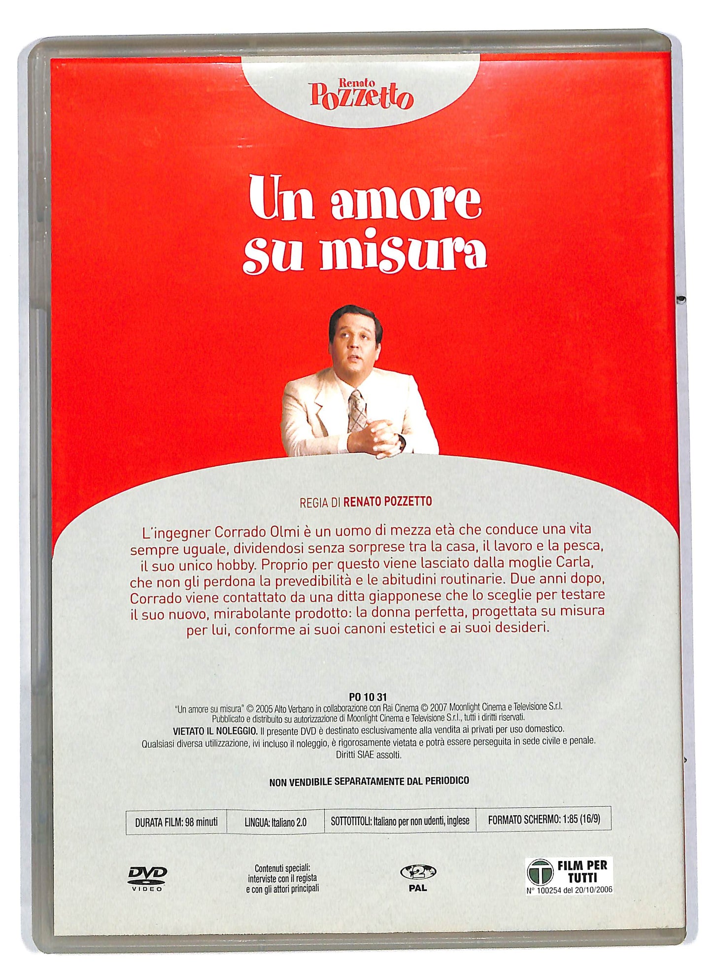 EBOND Un amore su misura - Renato Pozzetto EDITORIALE DVD DB578652