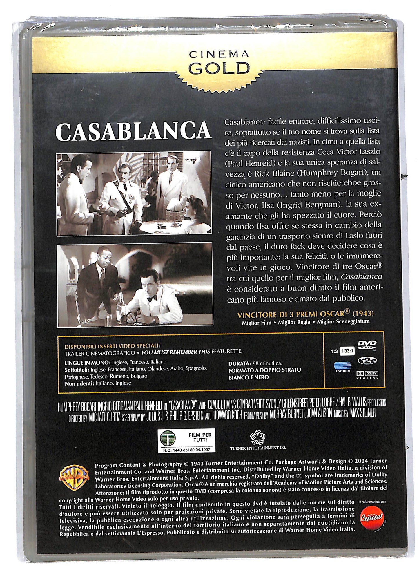 EBOND Casablanca - Cinema Gold vol 4 EDITORIALE DVD DB578659