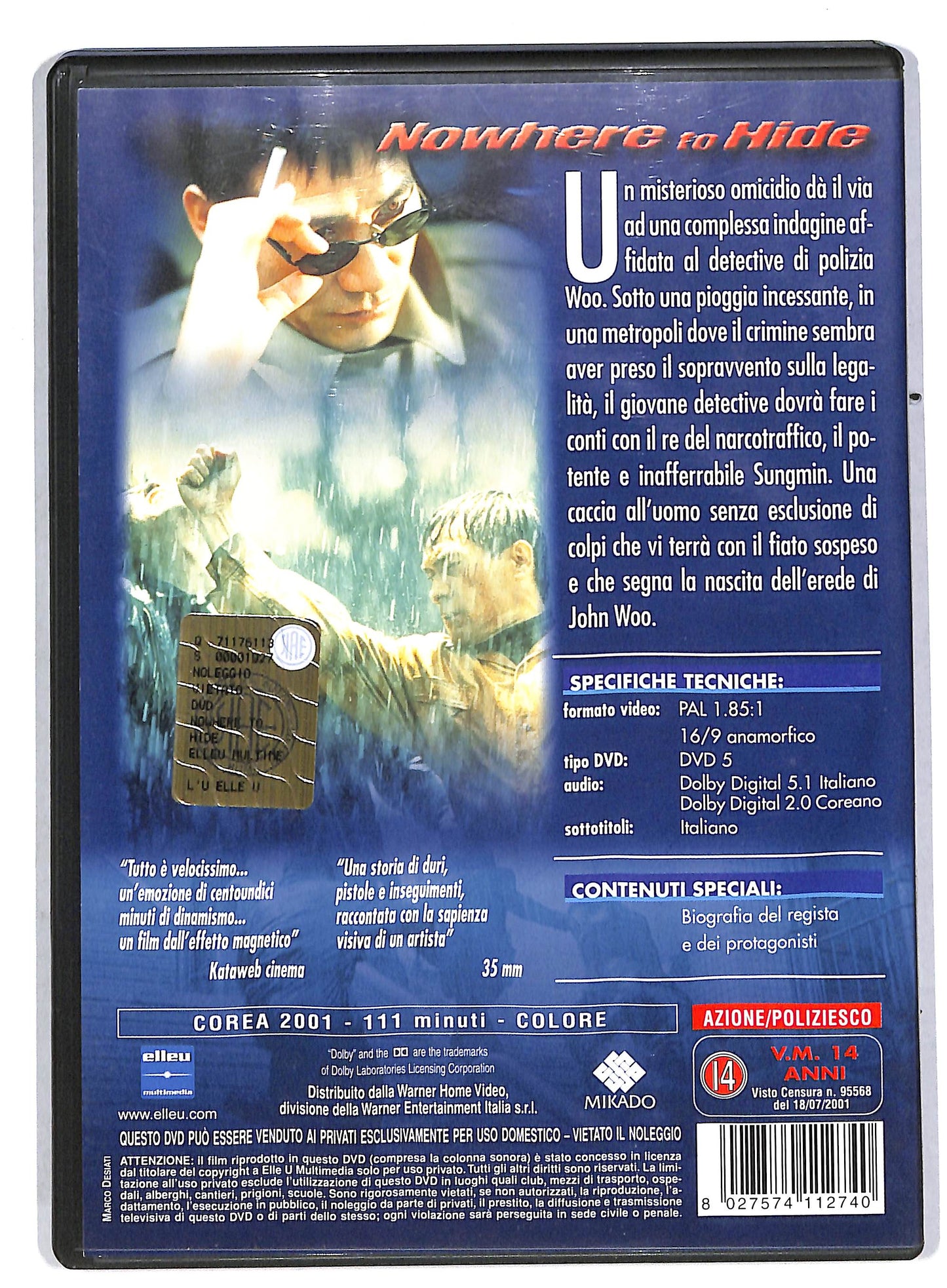 EBOND Nowhere To Hide  DVD DB578957