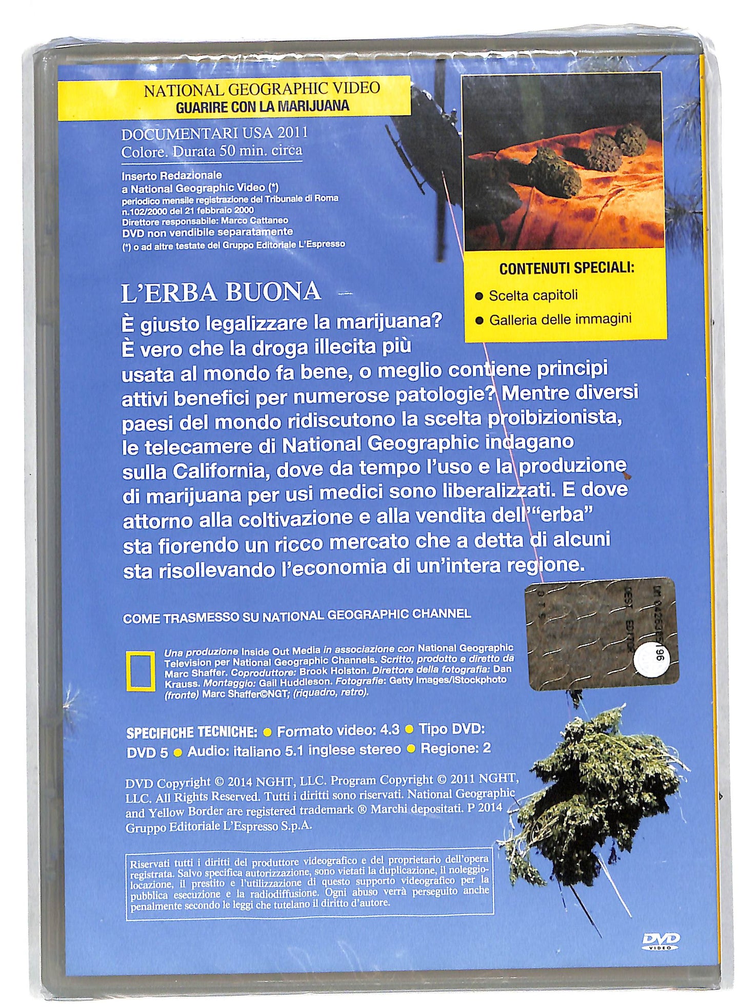 EBOND Guarire con la marijuana Vol.133 EDITORIALE  DVD DB579408