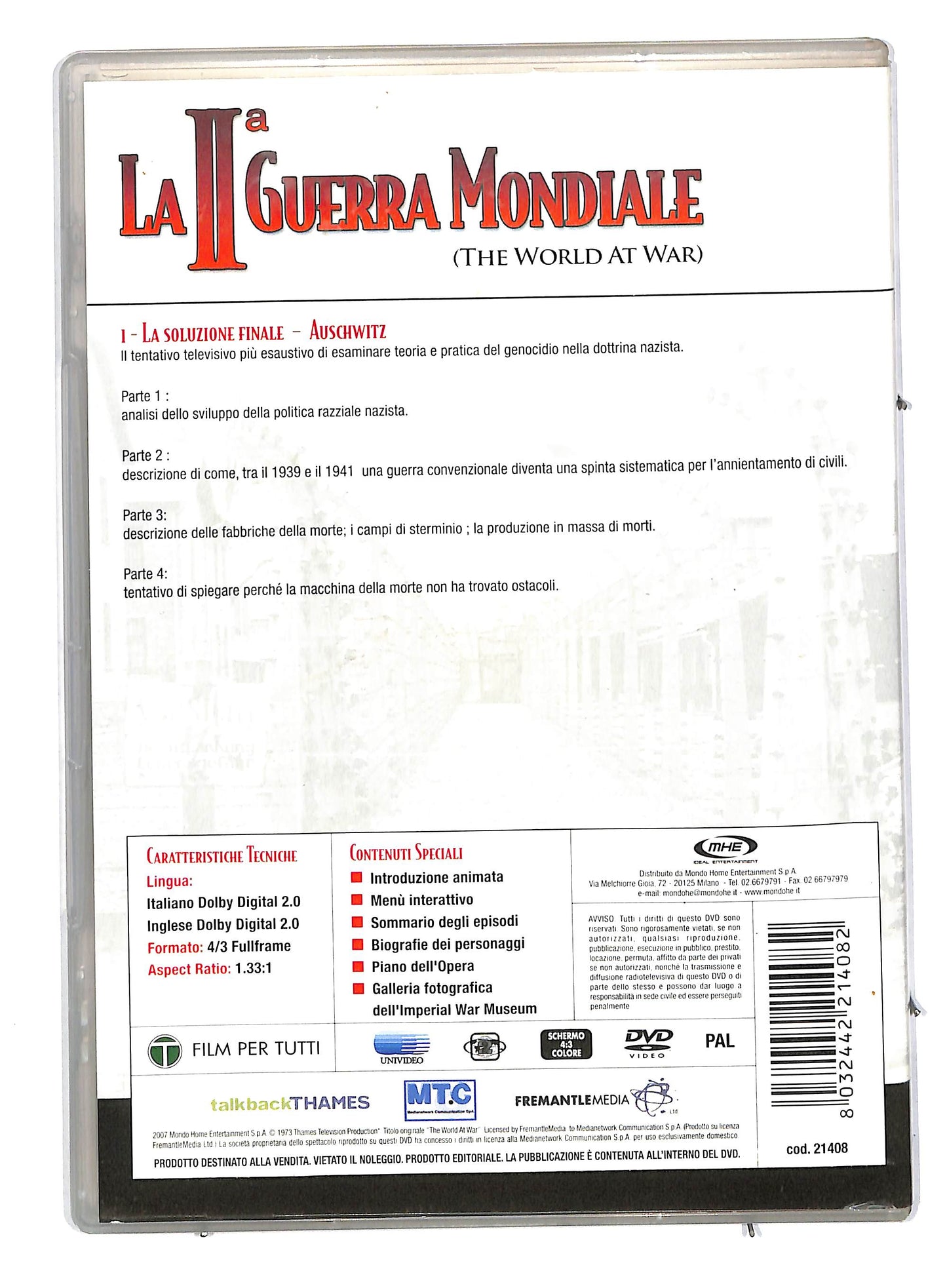 EBOND La 2° guerra mondiale the world at war vol 10 SLIMCASE DVD DB579653