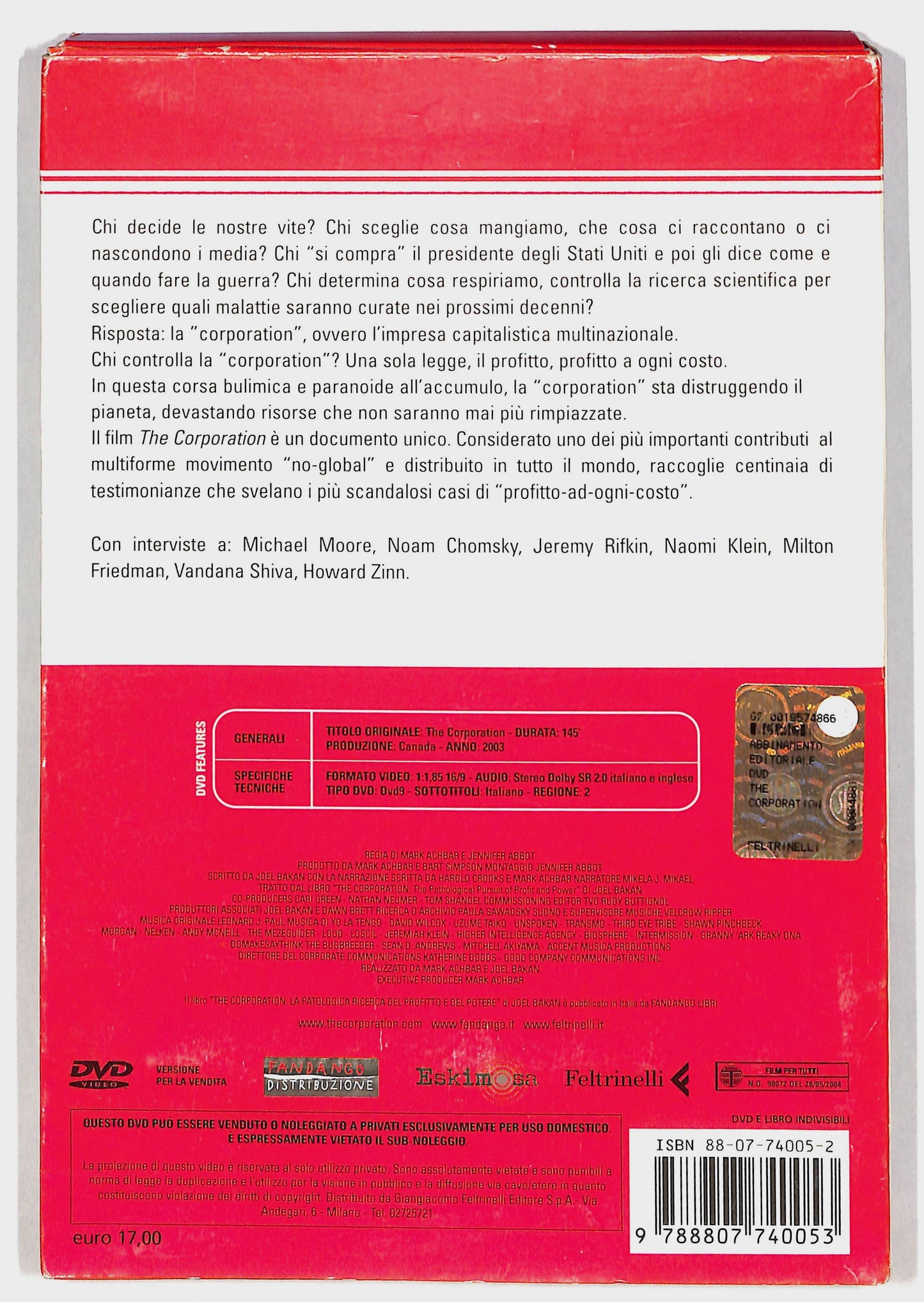 EBOND The Corporation Libro + DVD DB579810