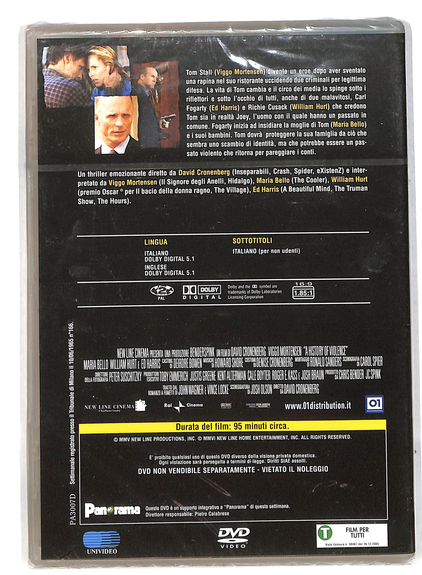 EBOND A history or violence EDITORIALE DVD DB581139