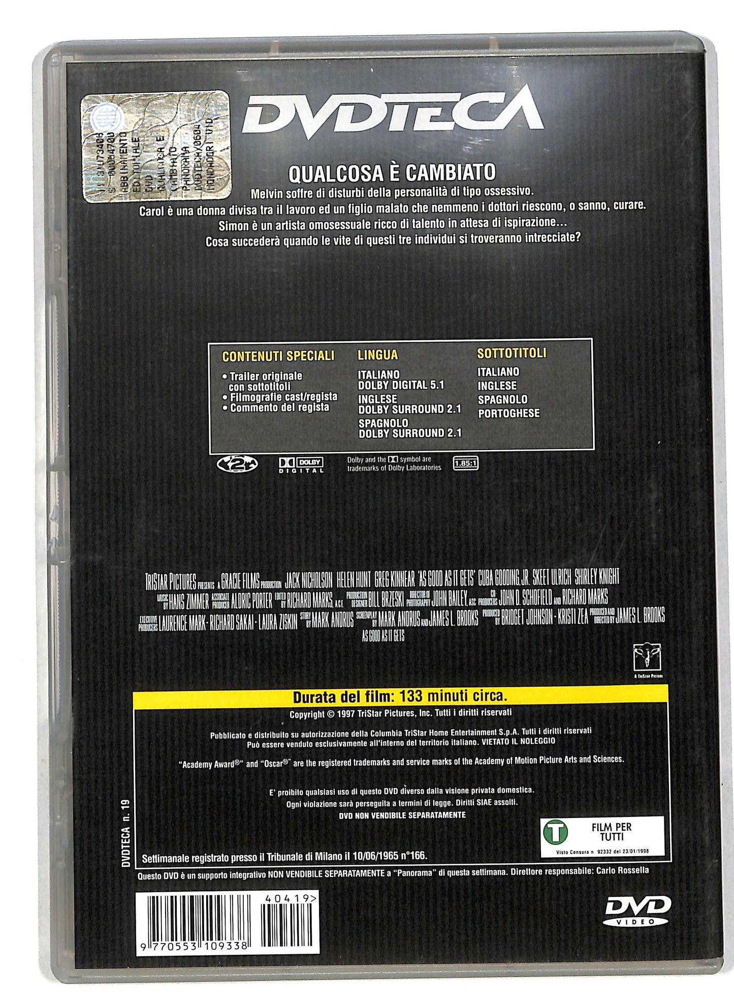 EBOND Qualcosa e cambiato EDITORIALE DVD DB581915