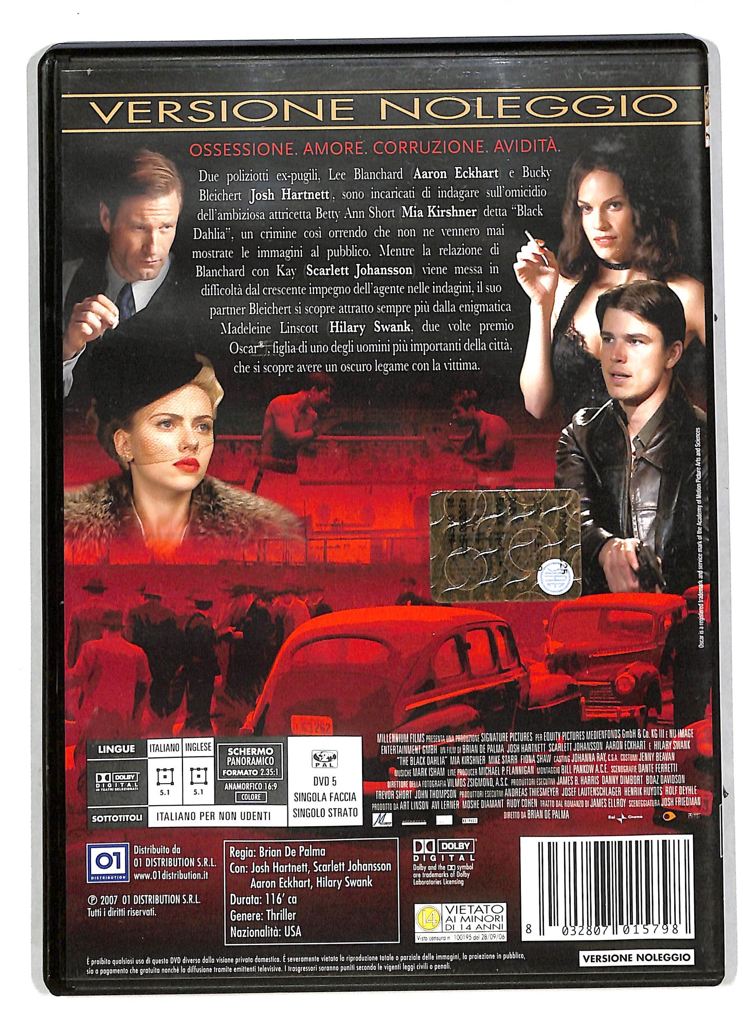 EBOND Black Dahlia NOLEGGIO DVD DB581916