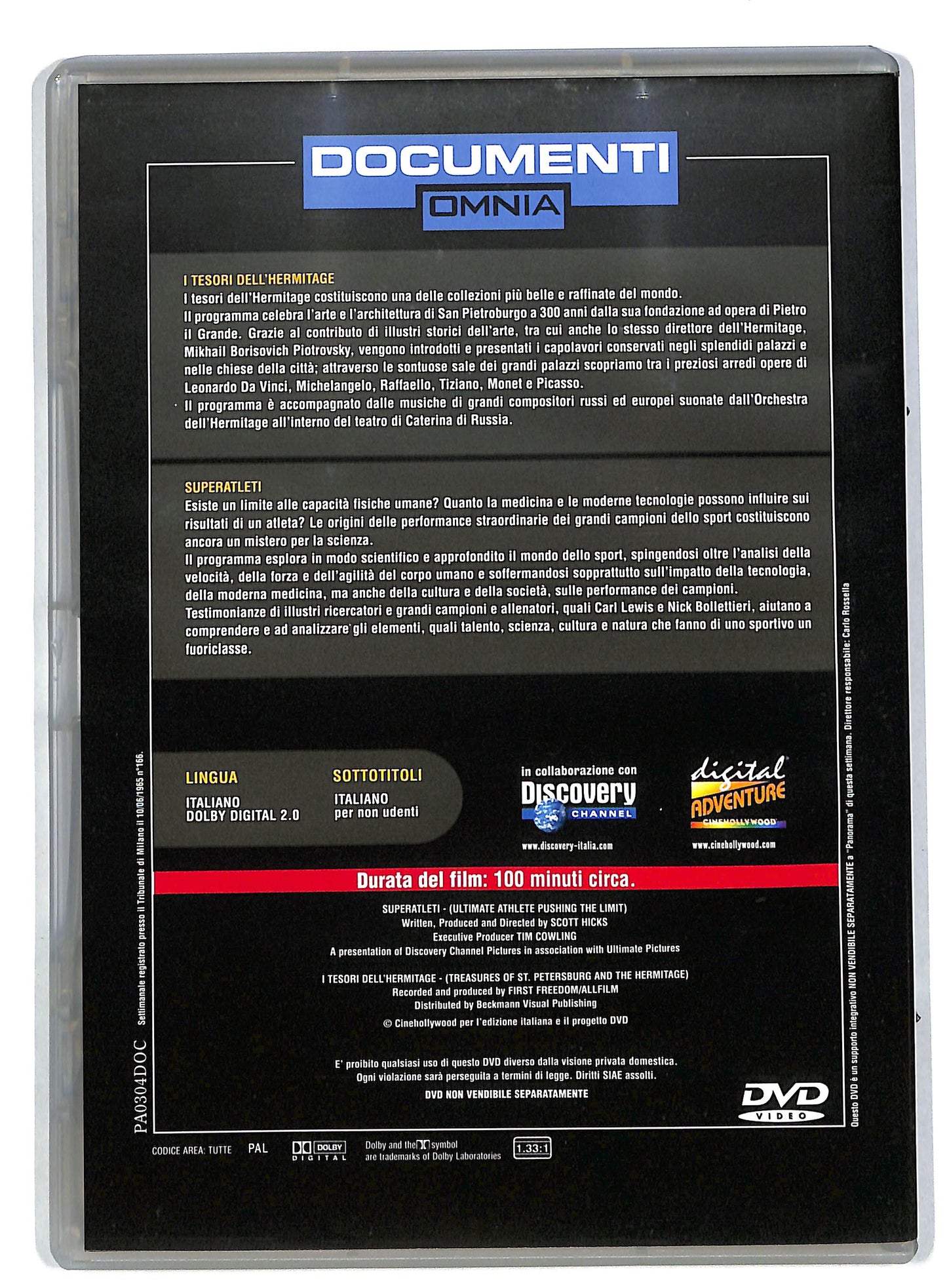 EBOND I tesori dell'hermitage - superatleti EDITORIALE DVD DB582413