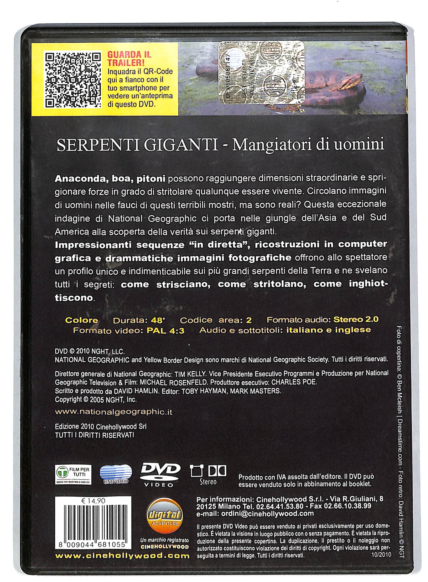 EBOND National geographic - Serpenti Giganti mangiatori di uomini DVD DB582457