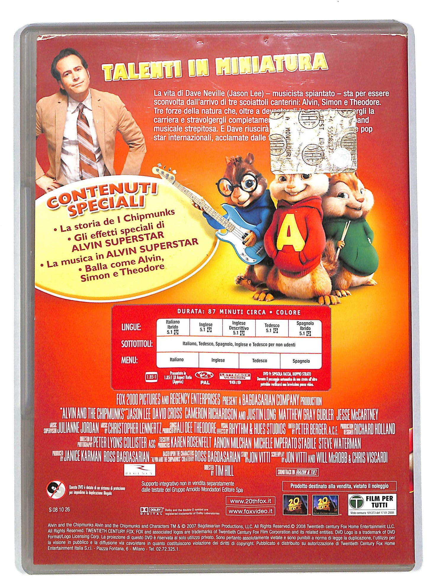 EBOND Alvin superstar EDITORIALE DVD DB582463