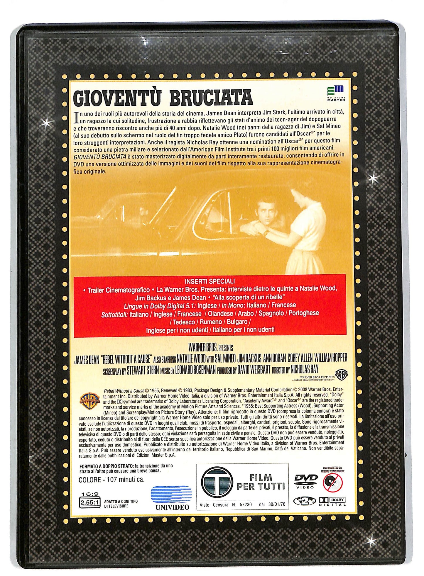 EBOND Gioventu bruciata EDITORIALE DVD DB582624