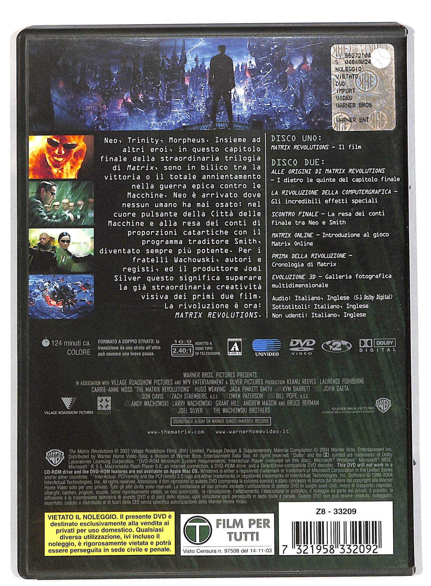 EBOND Matrix revolutions edizione 2 dischi DVD DB583637