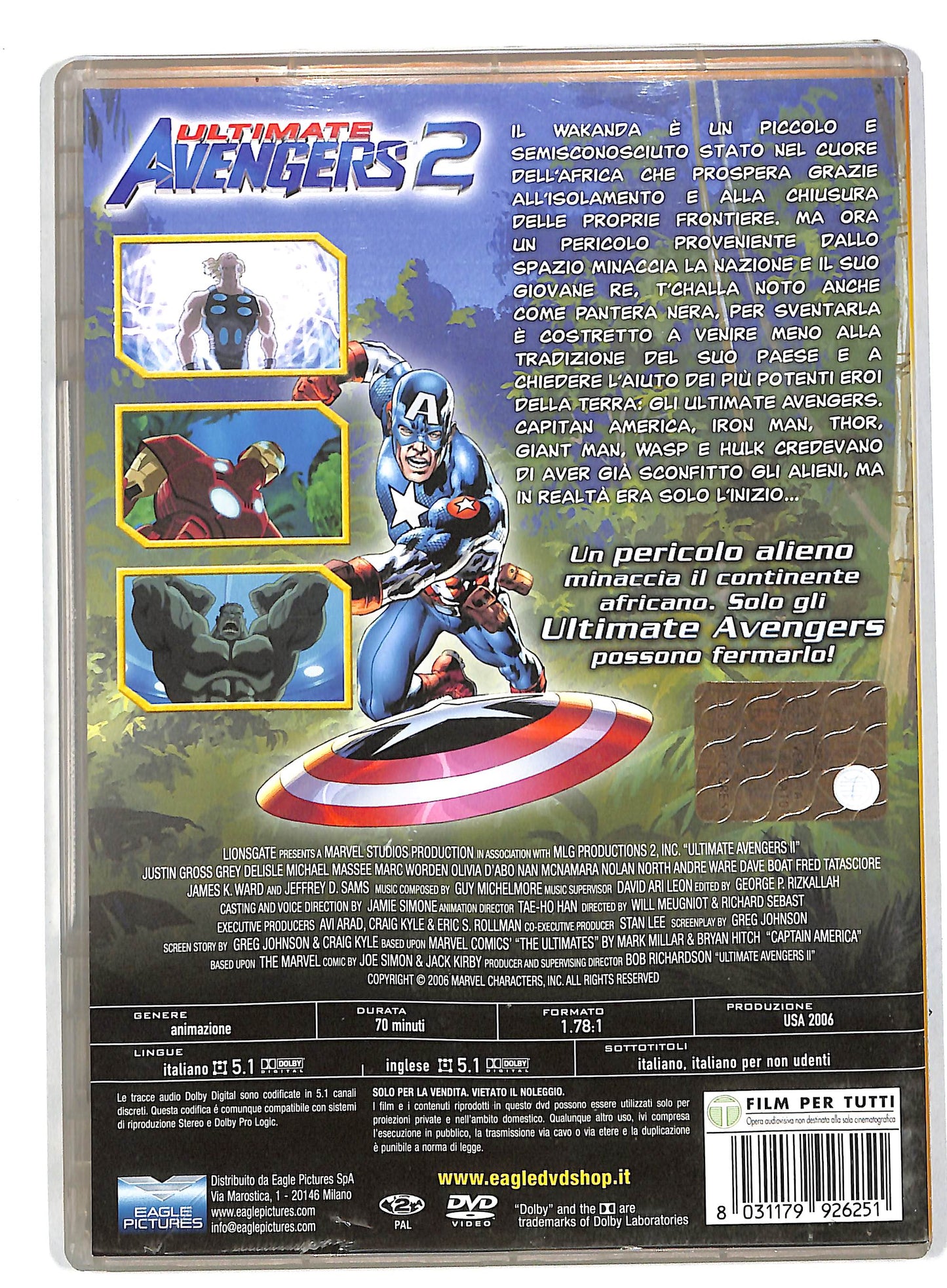 EBOND Ultimate avengers 2 - L'ascesa della pantera nera DVD DB583660