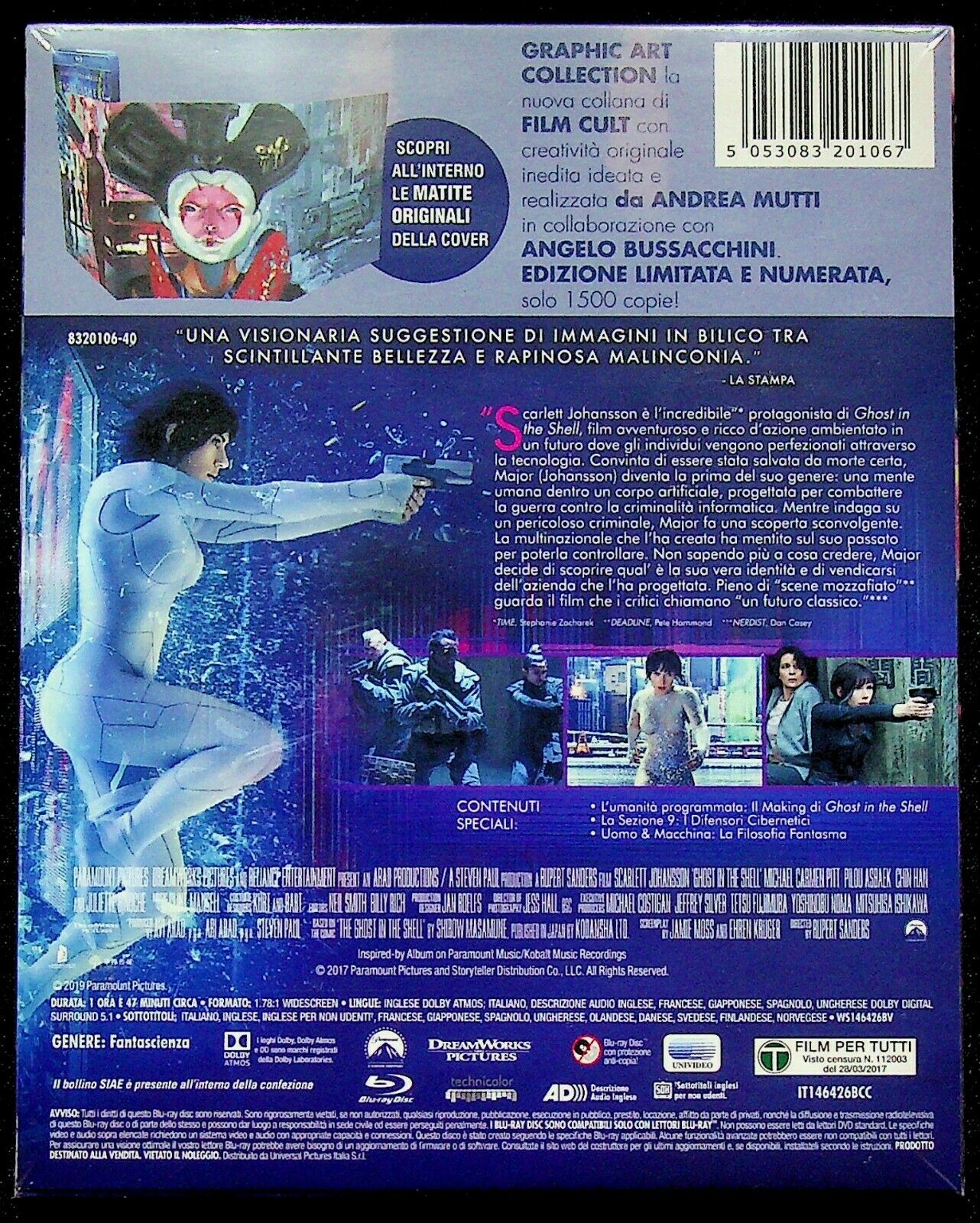 EBOND Ghost In The Shell (graphic Art Collection) BLURAY Ed. Limitata BLURAY DS008019