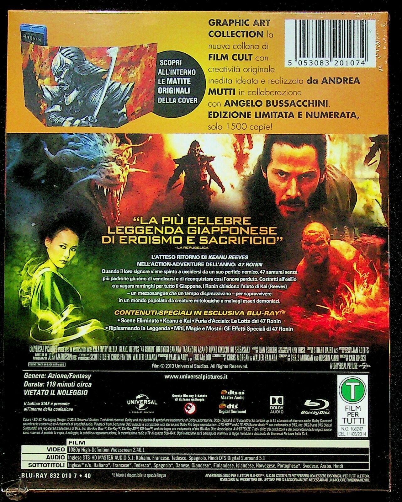 EBOND 47 Ronin (graphic Art Collection) BLURAY Edizione Limitata BLURAY DS008020