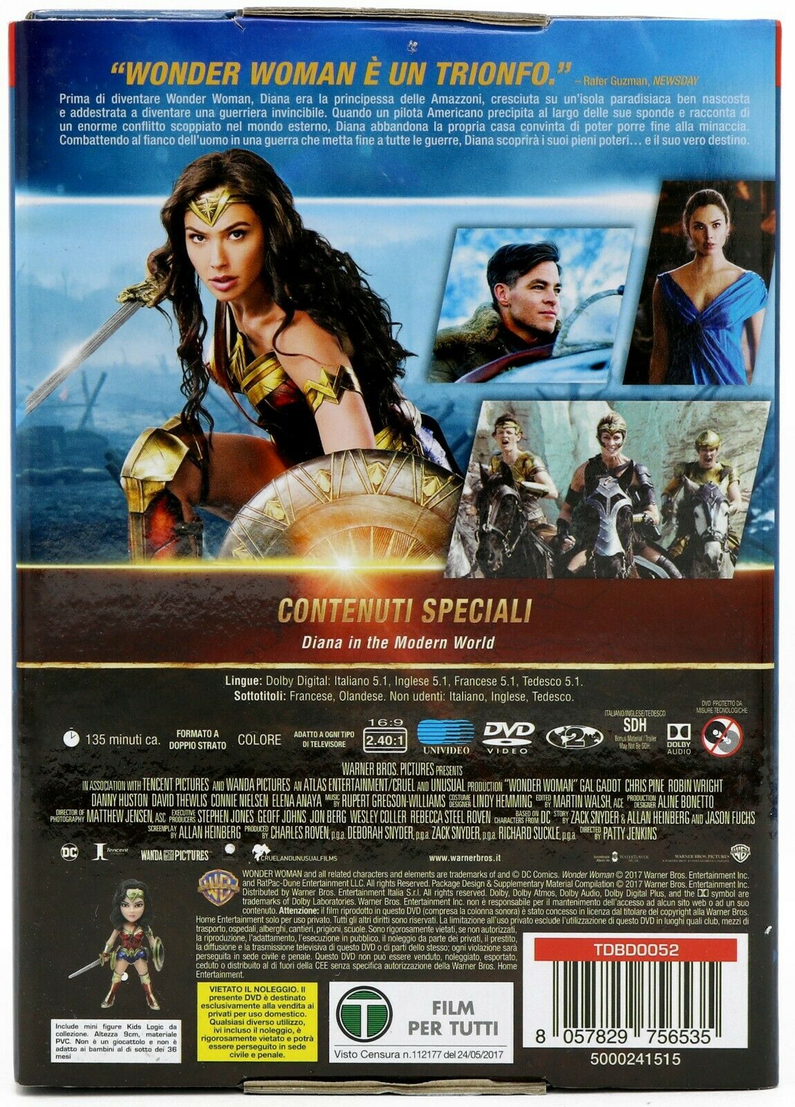 EBOND Wonder Woman DVD + Mini Figure DS008040