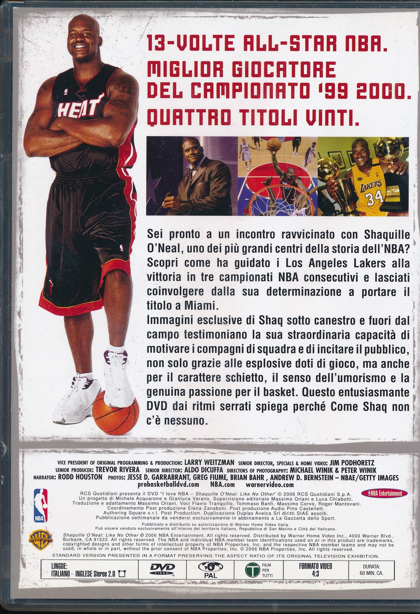 EBOND LOVE NBA - Shaquille O'Neal : like no other [Editoriale La Gazzetta dello Sport]