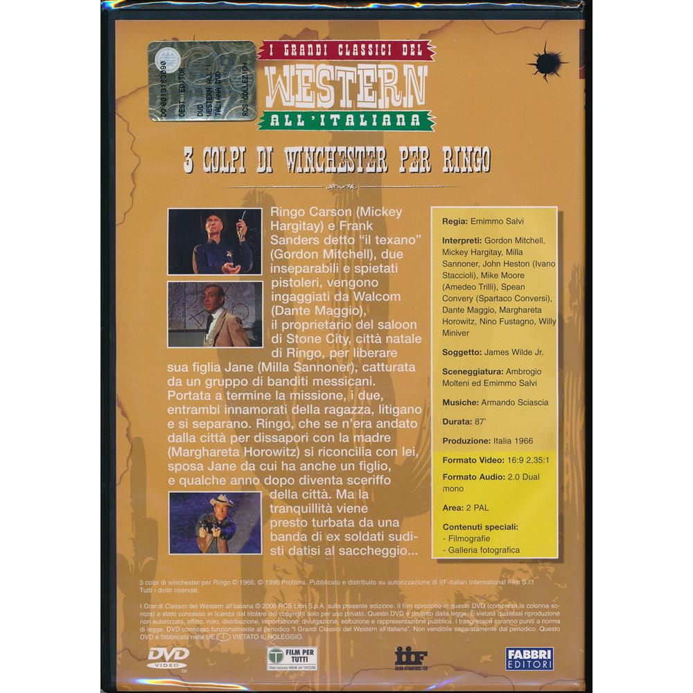 EBOND 3 colpi di winchester per Ringo - I grandi classici del Western all'italiana  - Editoriale Fabbri Editori