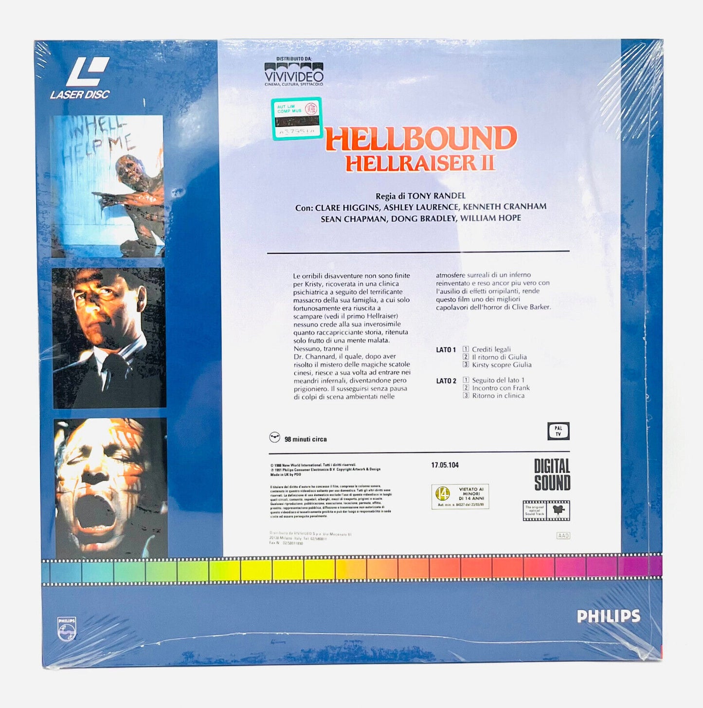 EBOND Hellbound Hellraiser Ii - Prigionieri Dell'inferno - Laser Disc Pal